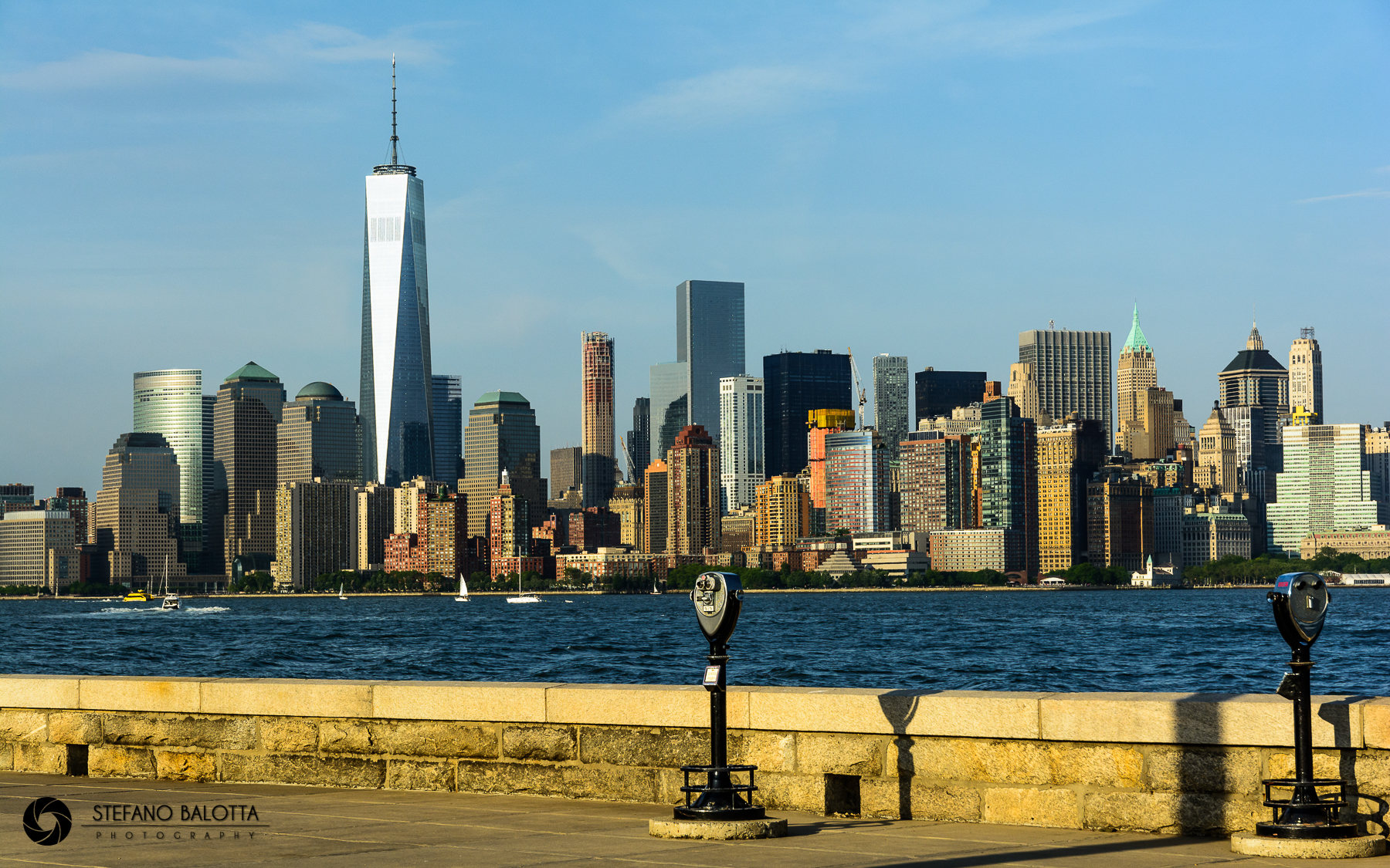 Sunset in Ellis Island