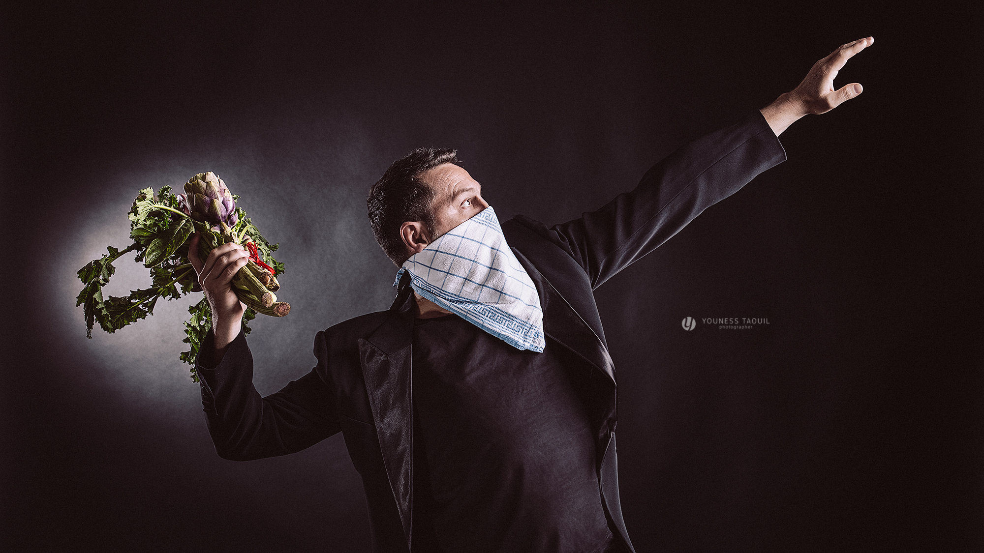 The pitcher of vegetables - Cit. Banksy