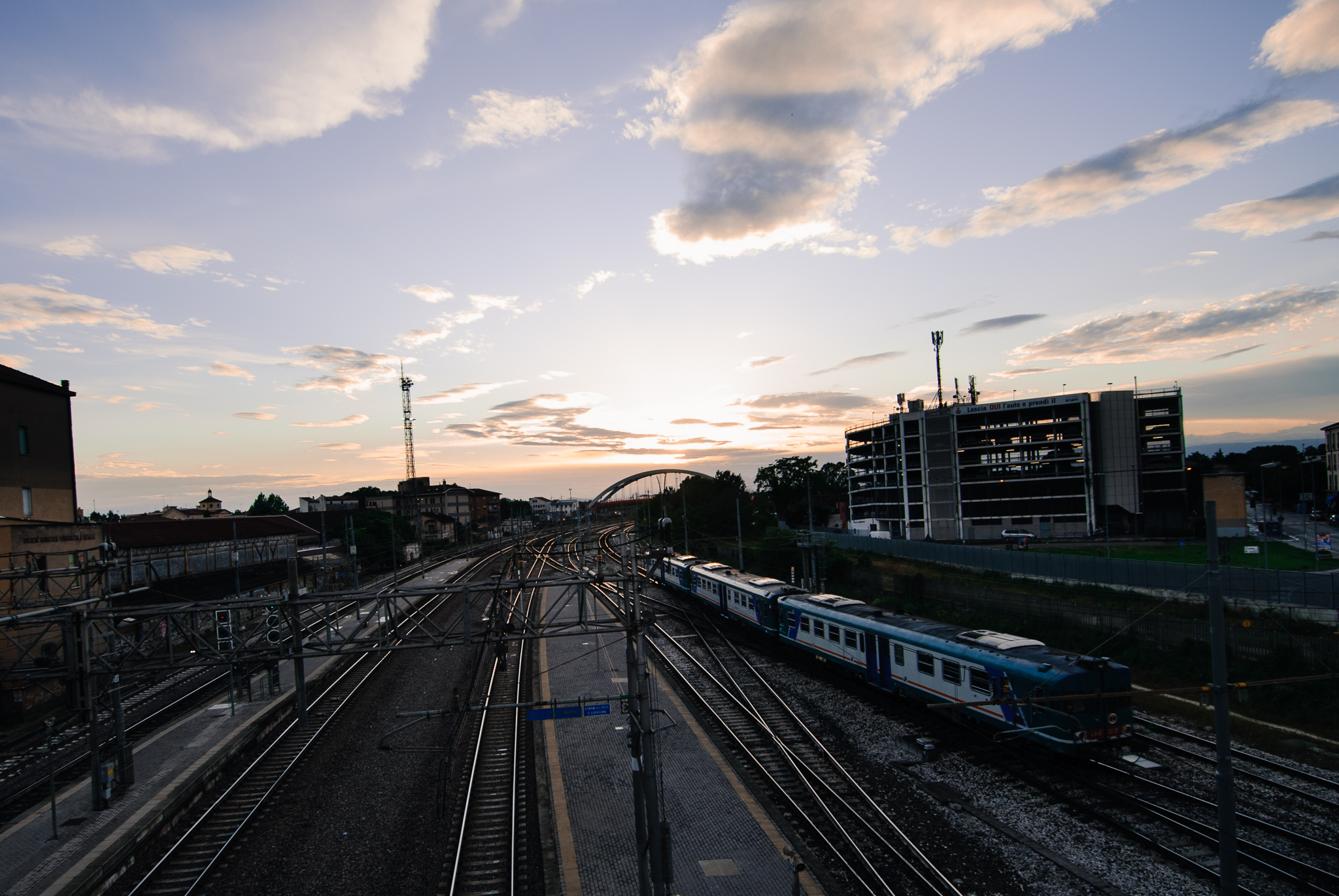 In partenza verso il tramonto