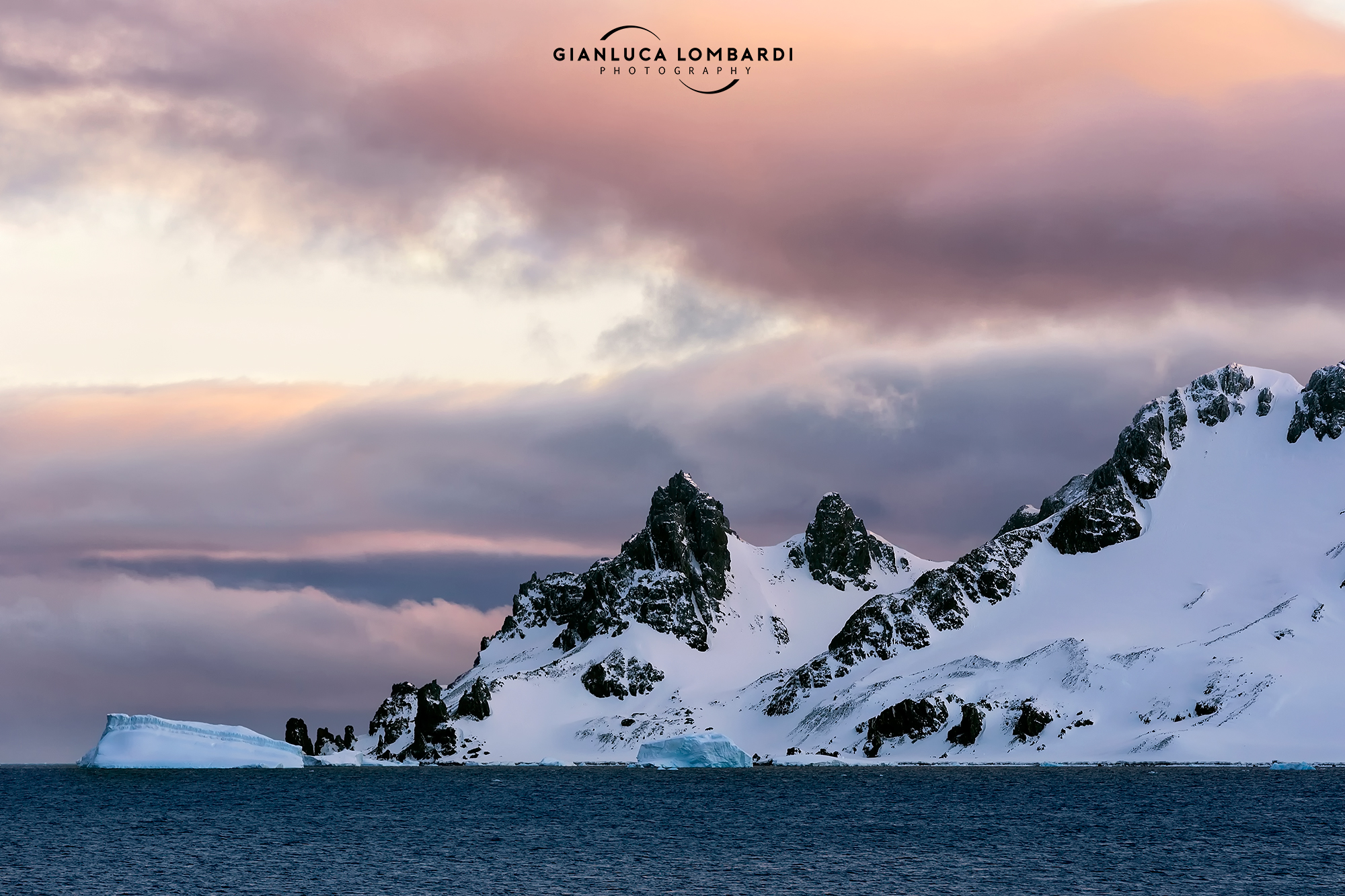 sunset lights on Livingston Island