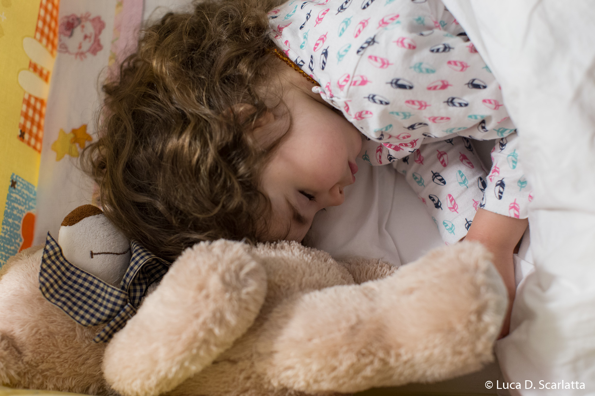 I do sleep with a teddy bear Seb