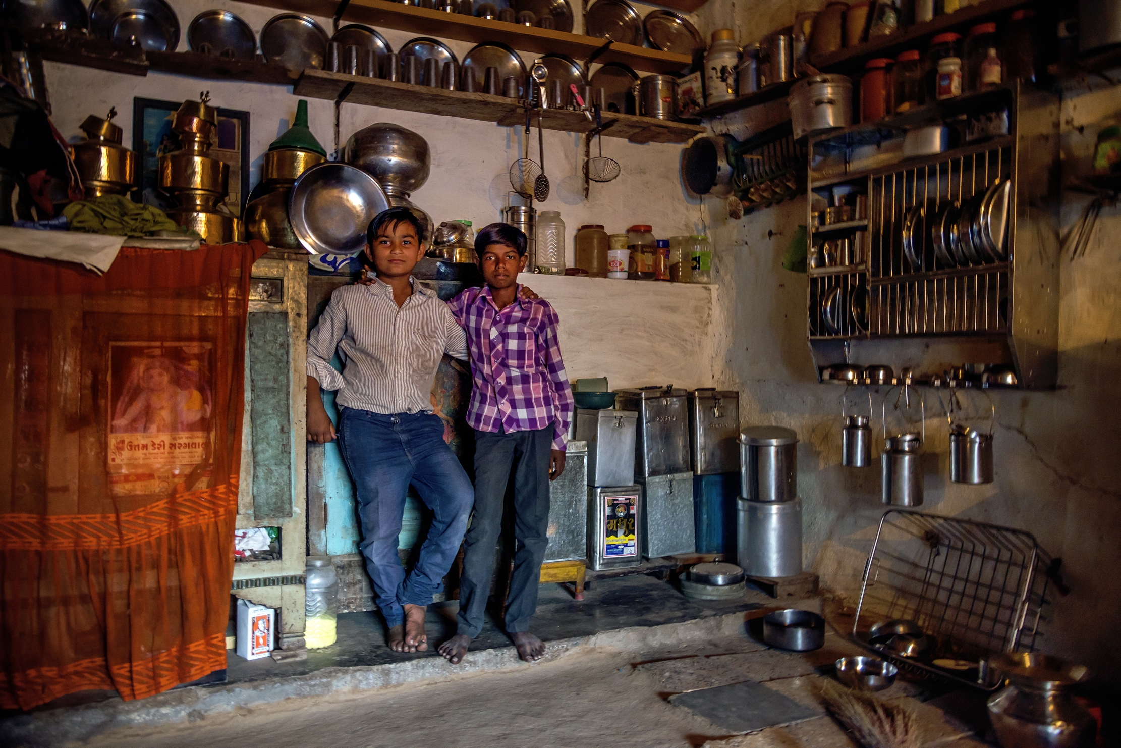 Gujarat 2015 - In una casa di contadini