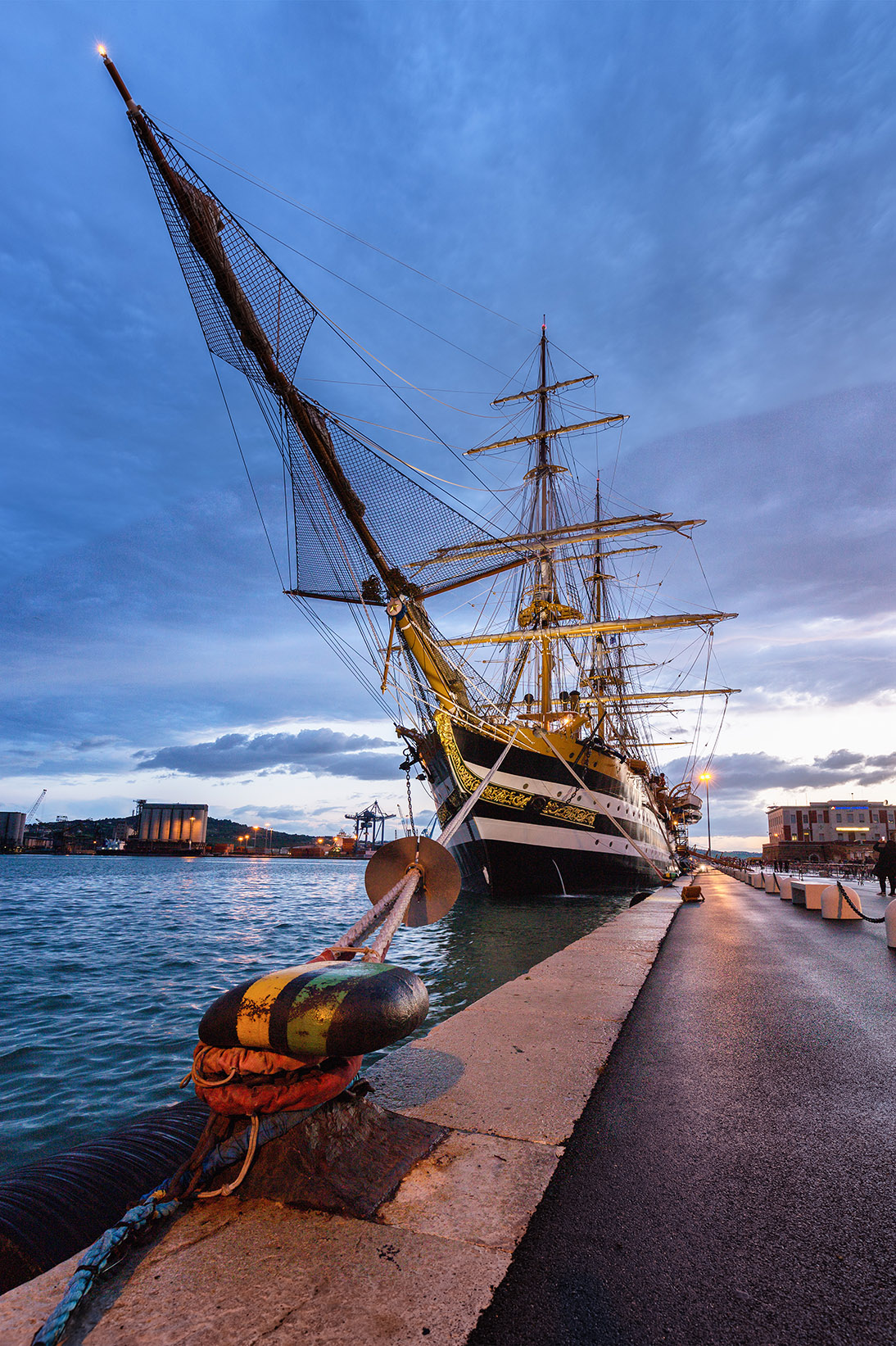Amerigo Vespucci docked in Ancona