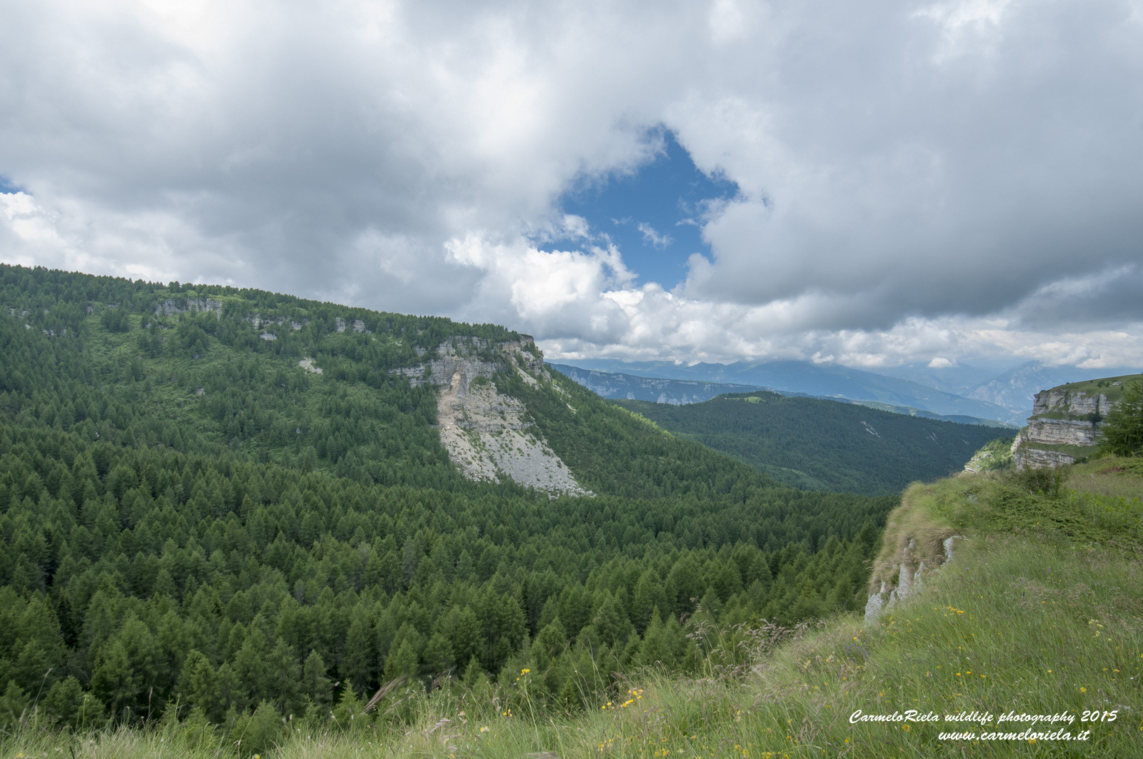 Veduta dal Monte Pasubio,Rifugio Lancia.