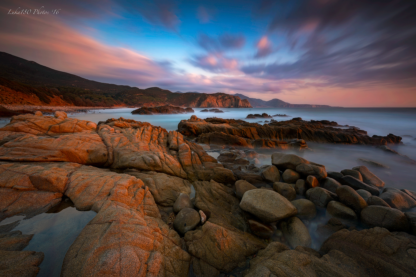 Sunset at Capo Pecora