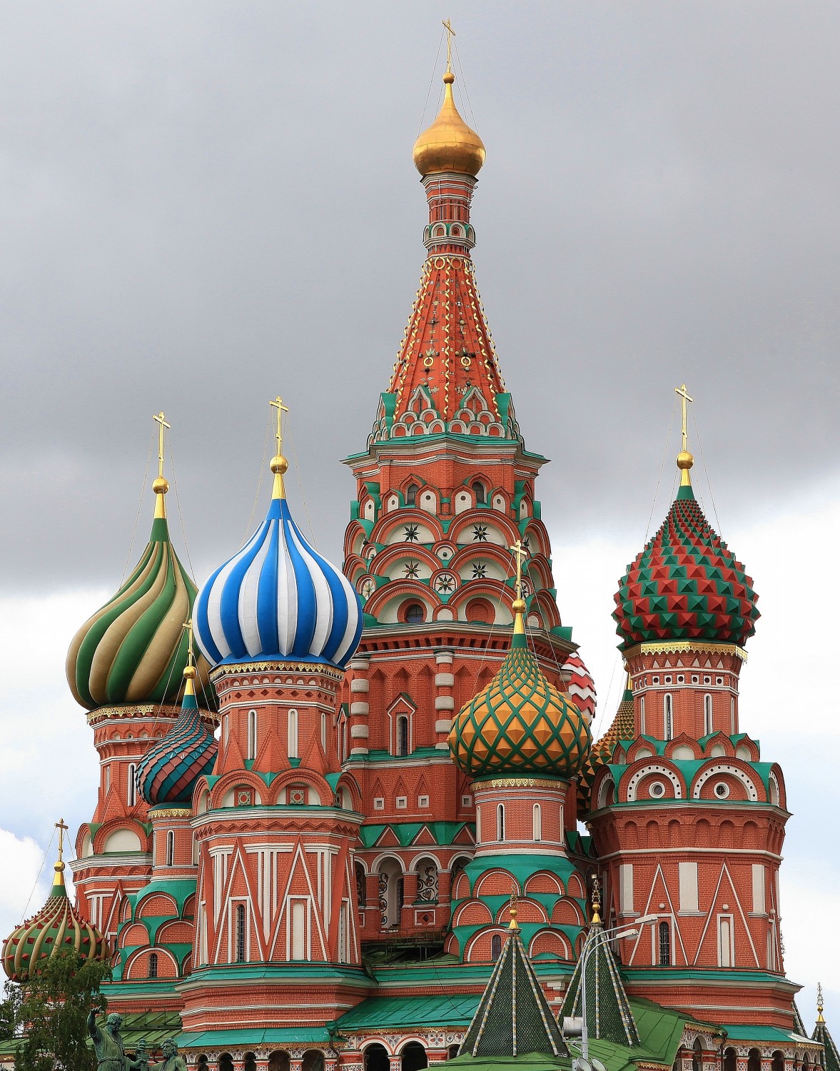 Moscow. St. Basil in the rain