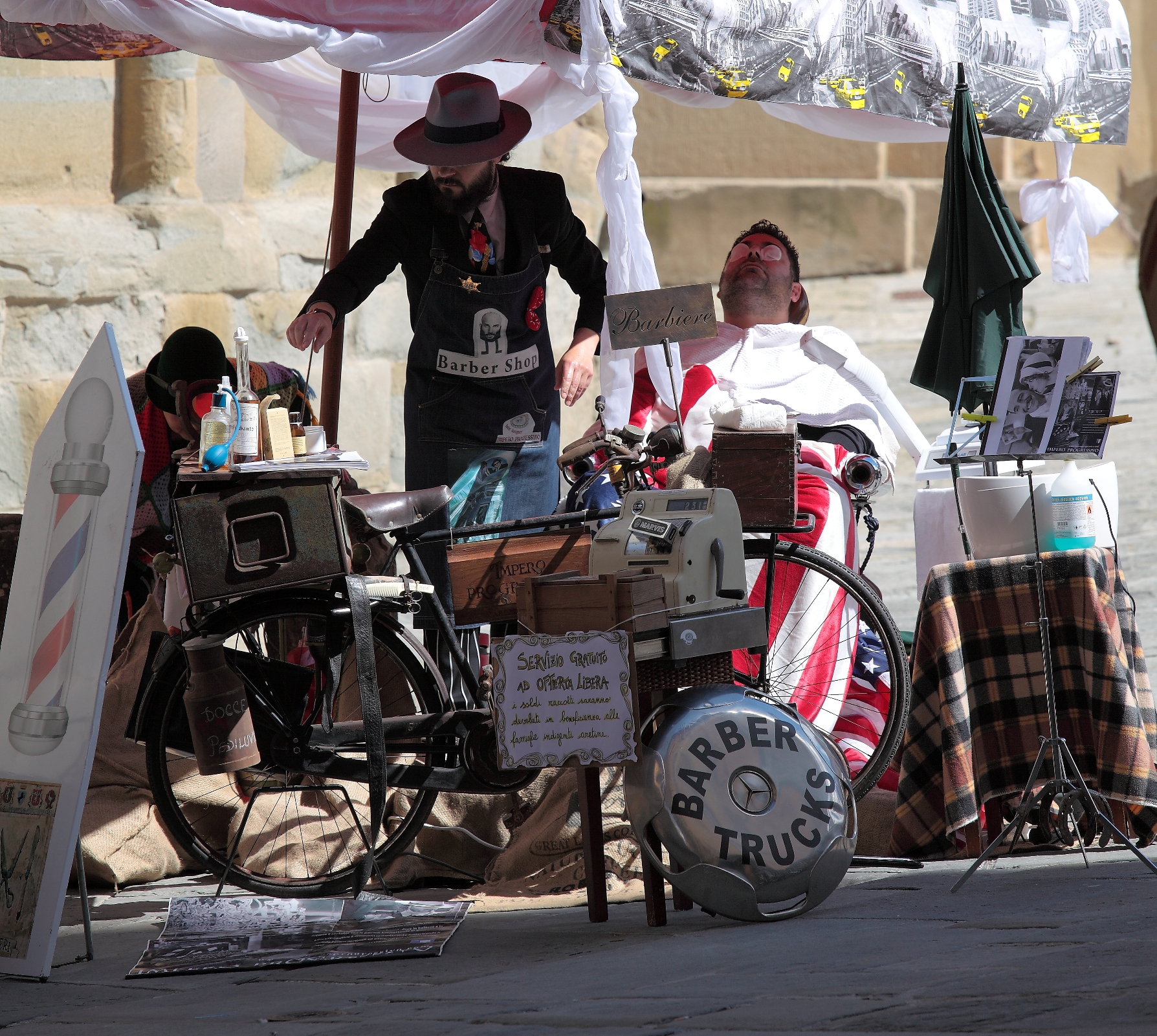 Showcase in the streets