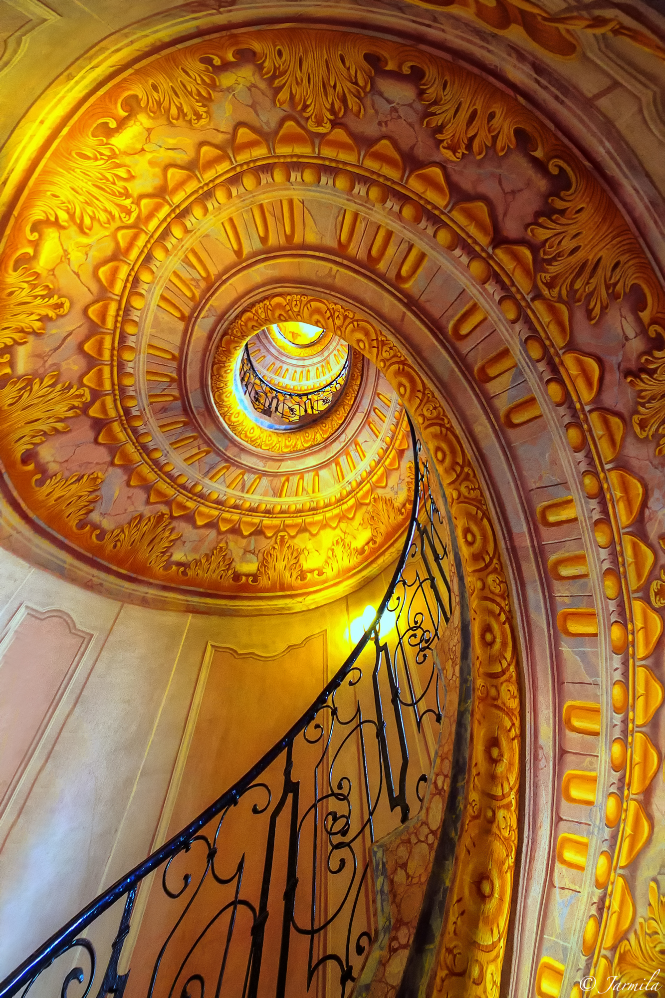 Melk Abbey and the spiral staircase (Austria)