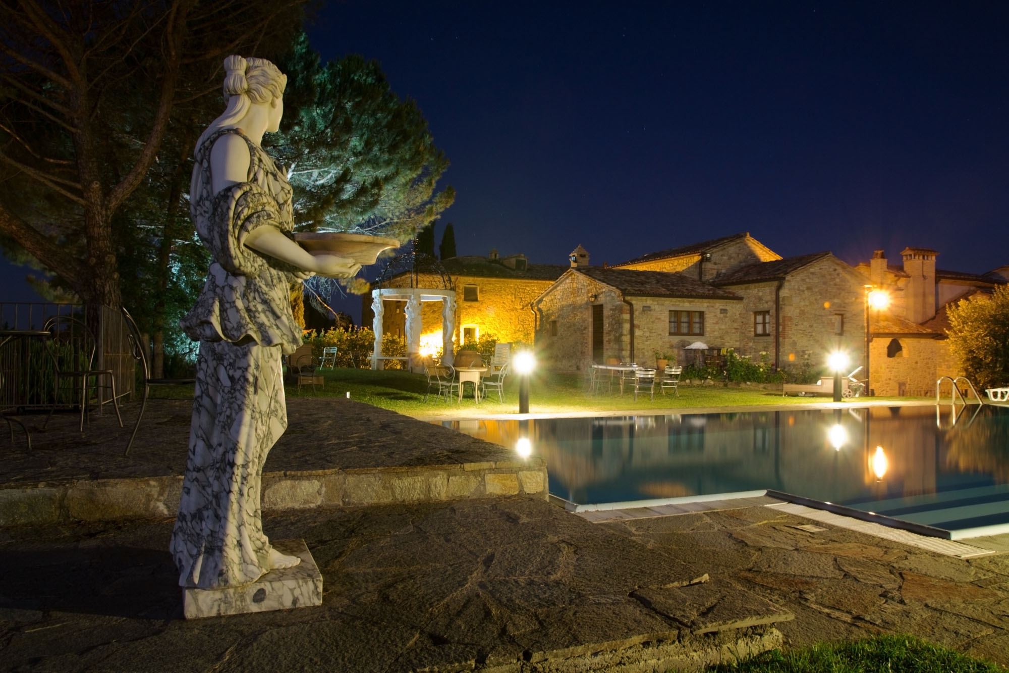 A guardia della piscina