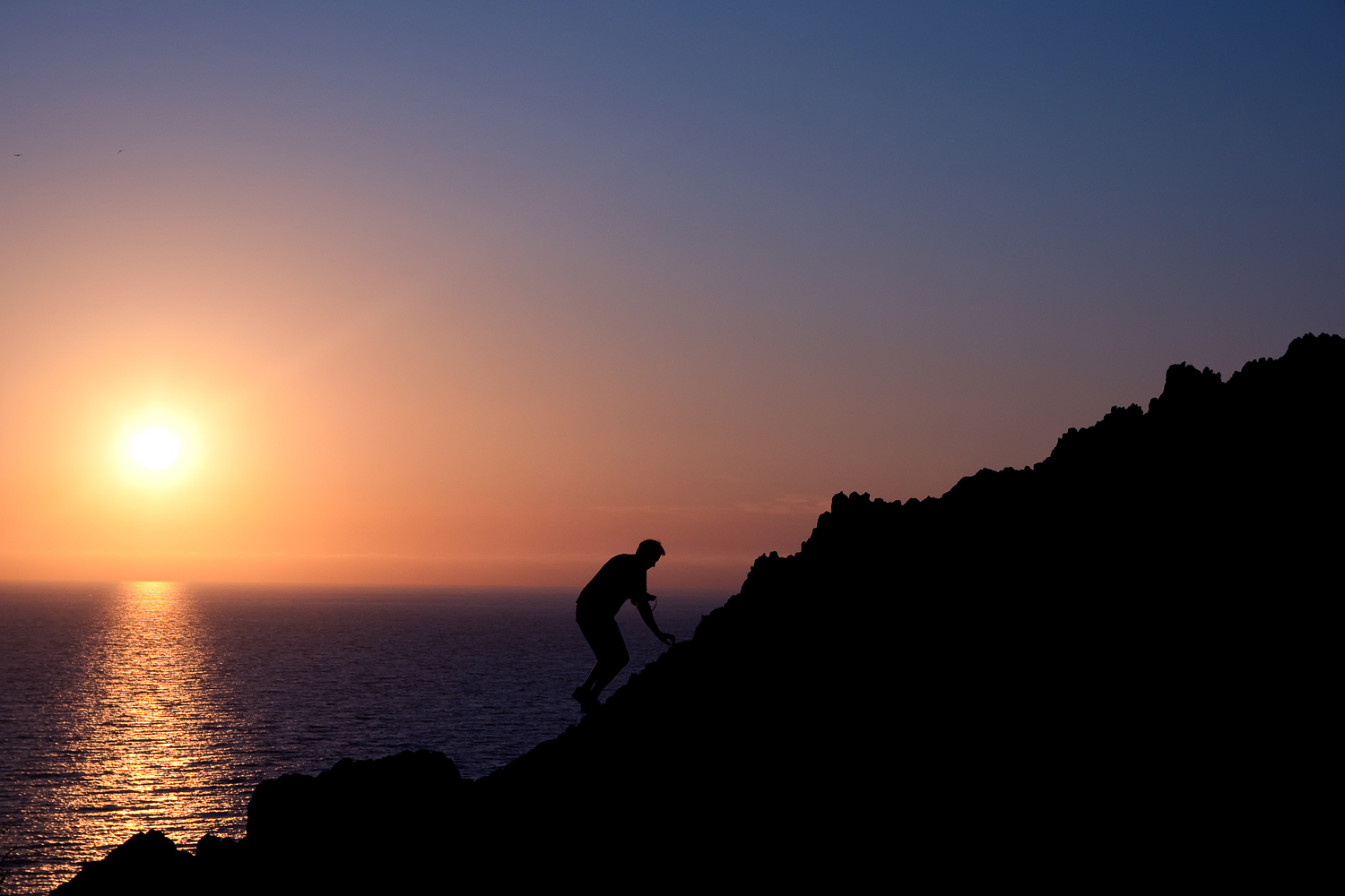 Lo scalatore. Ile Rousse Corsica 2012