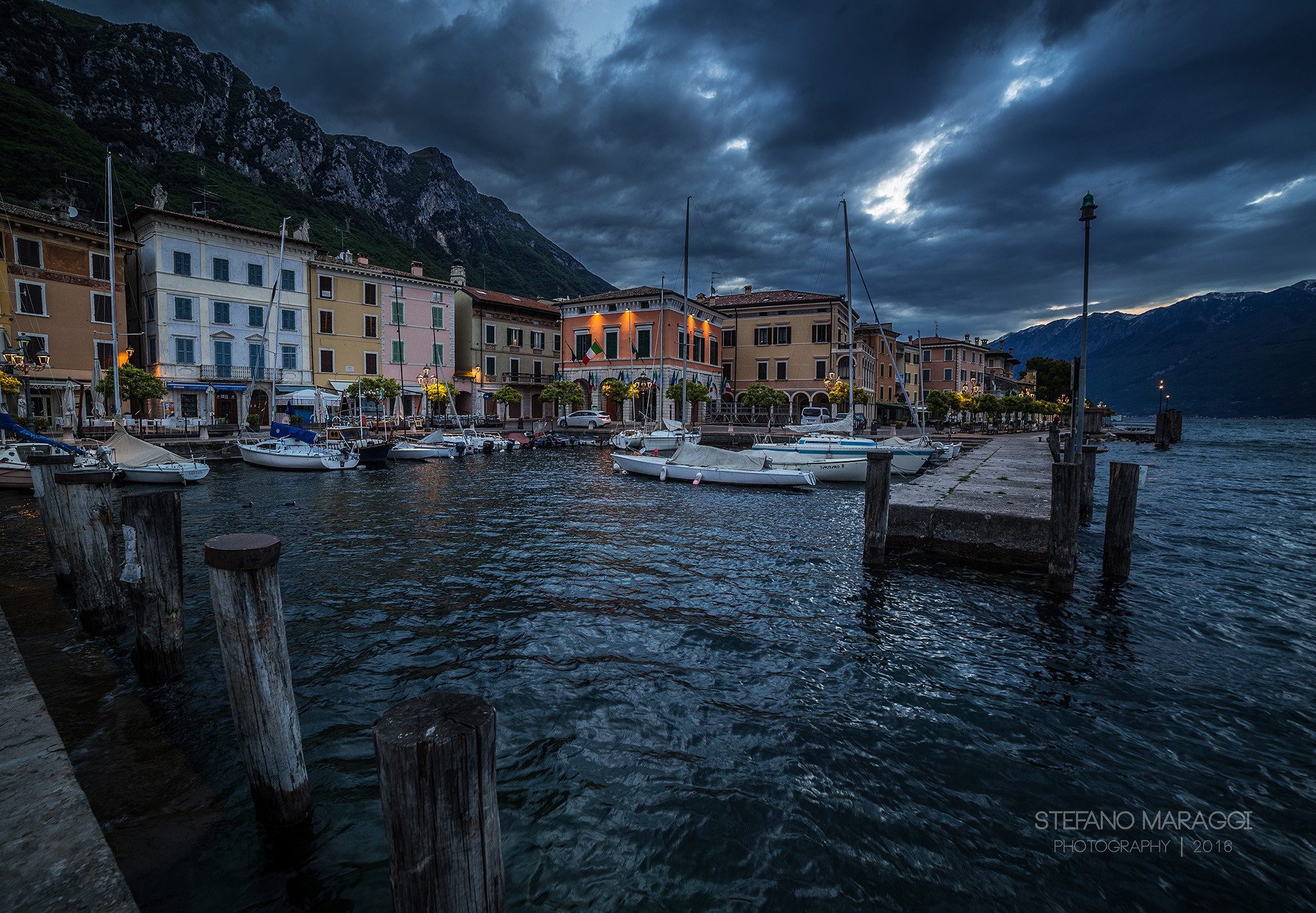 Stormy sunrise in Gargnano