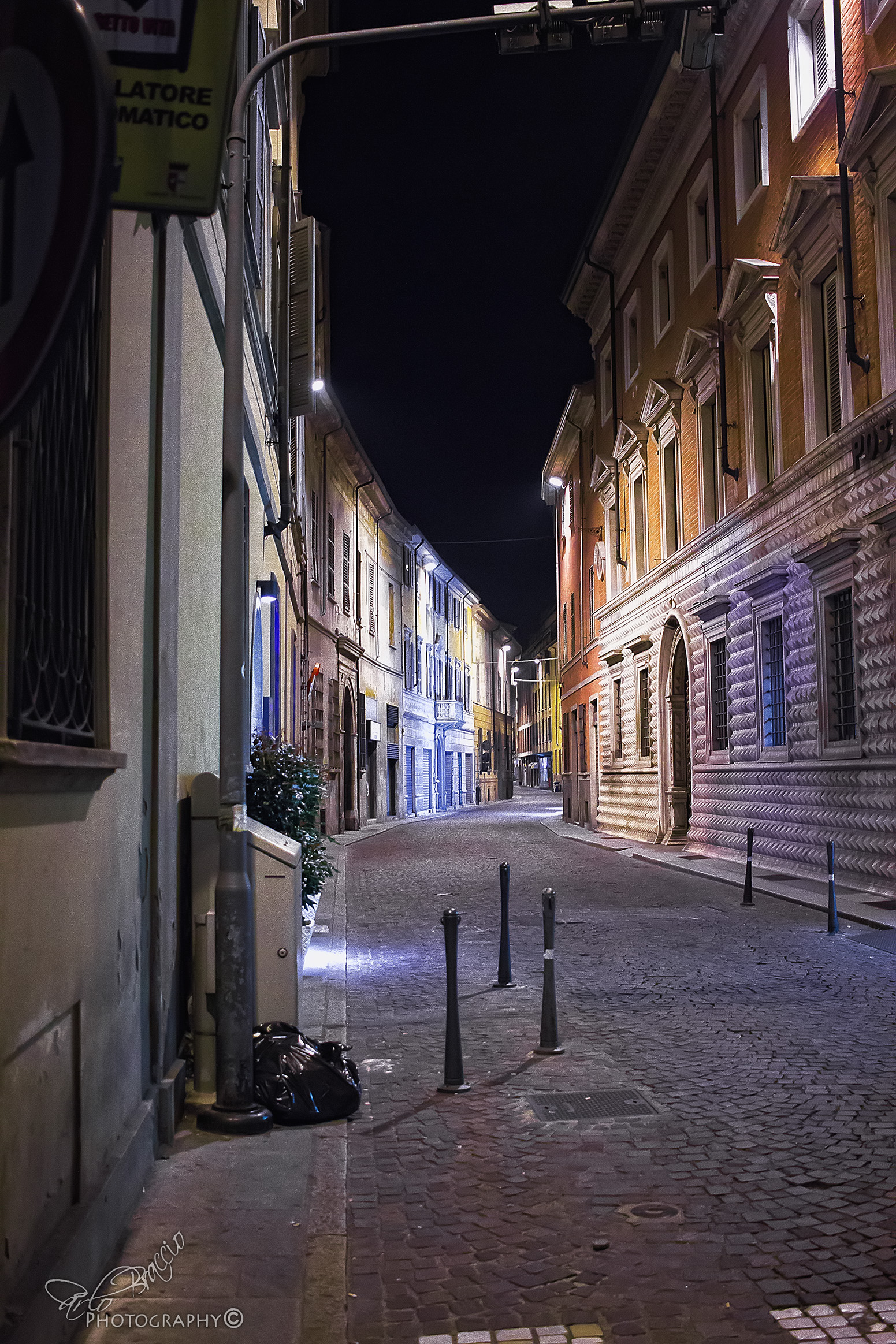 night colors in Piacenza
