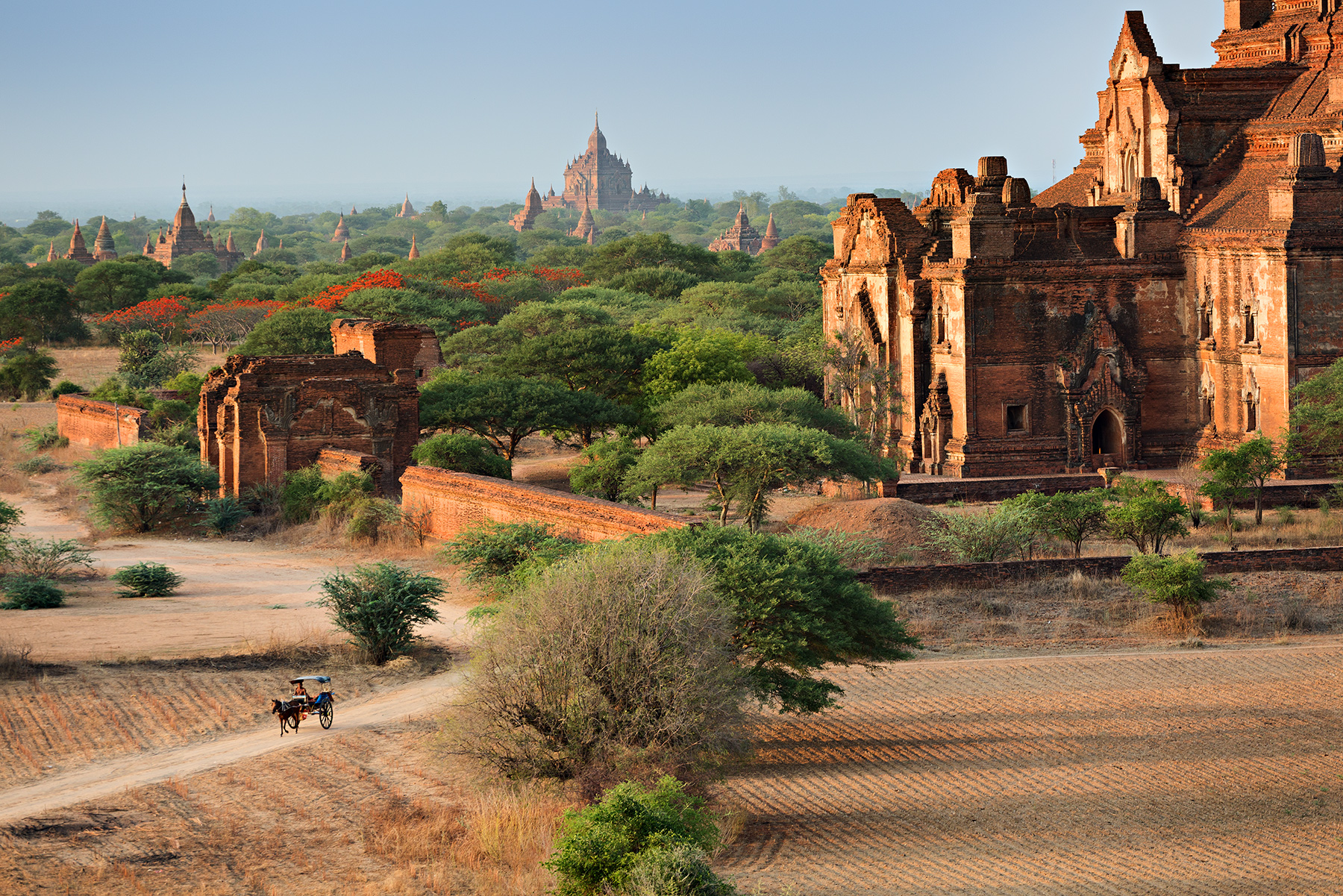Il tramonto su Bagan