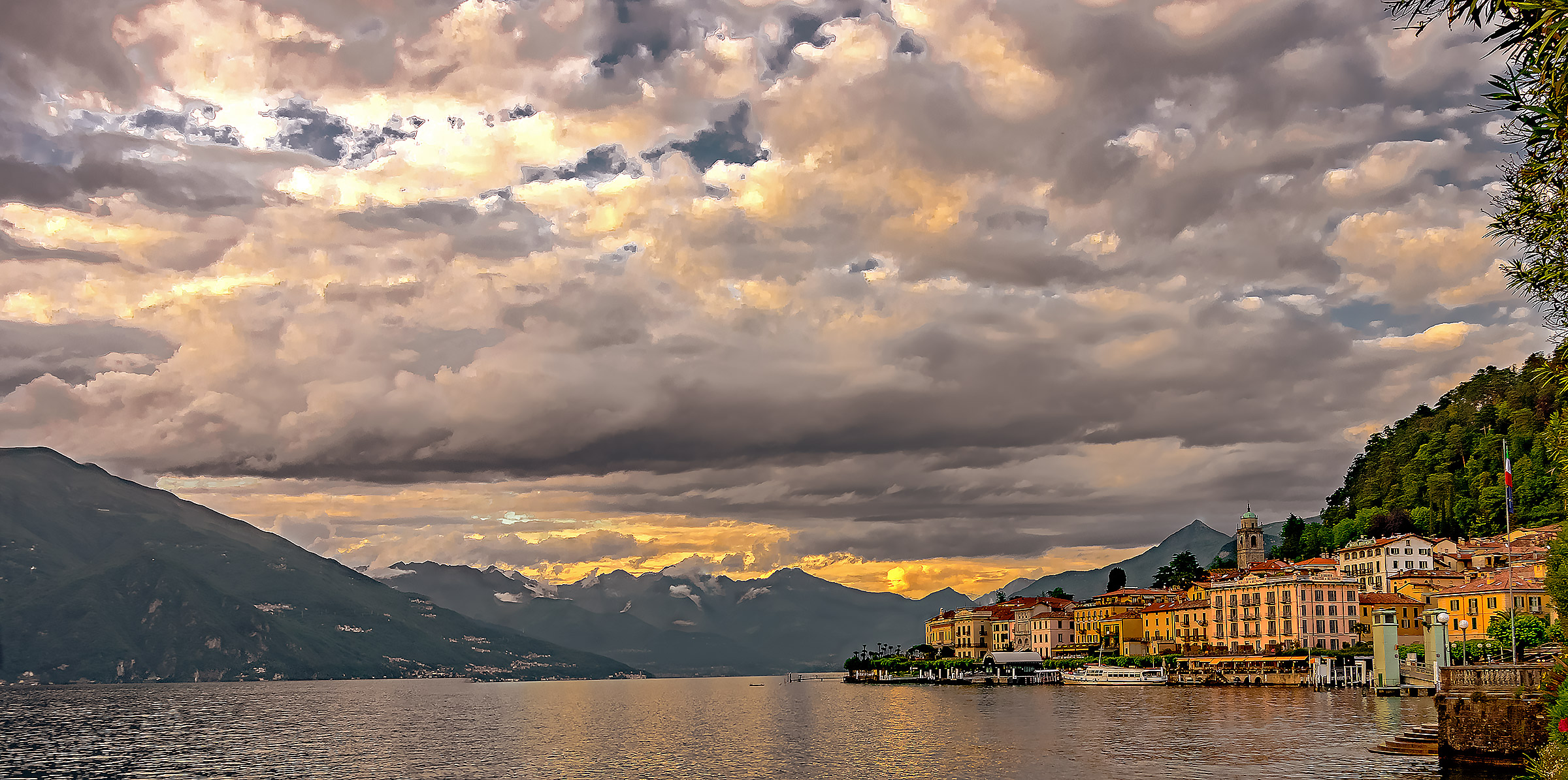 Bellagio al tramonto del 14 giugno '16