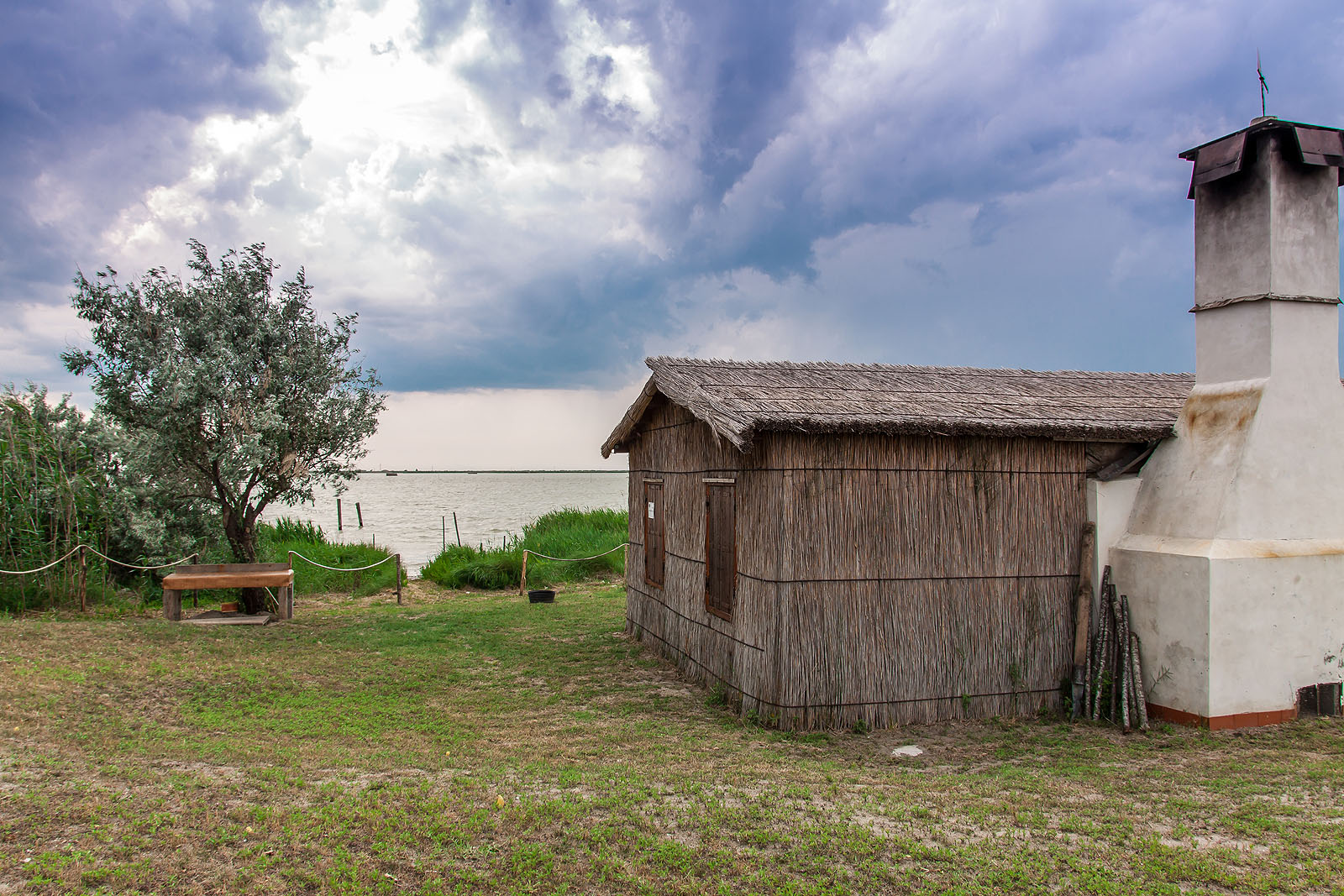 il famoso casone, ricovero dei pescatori, a scano boa..