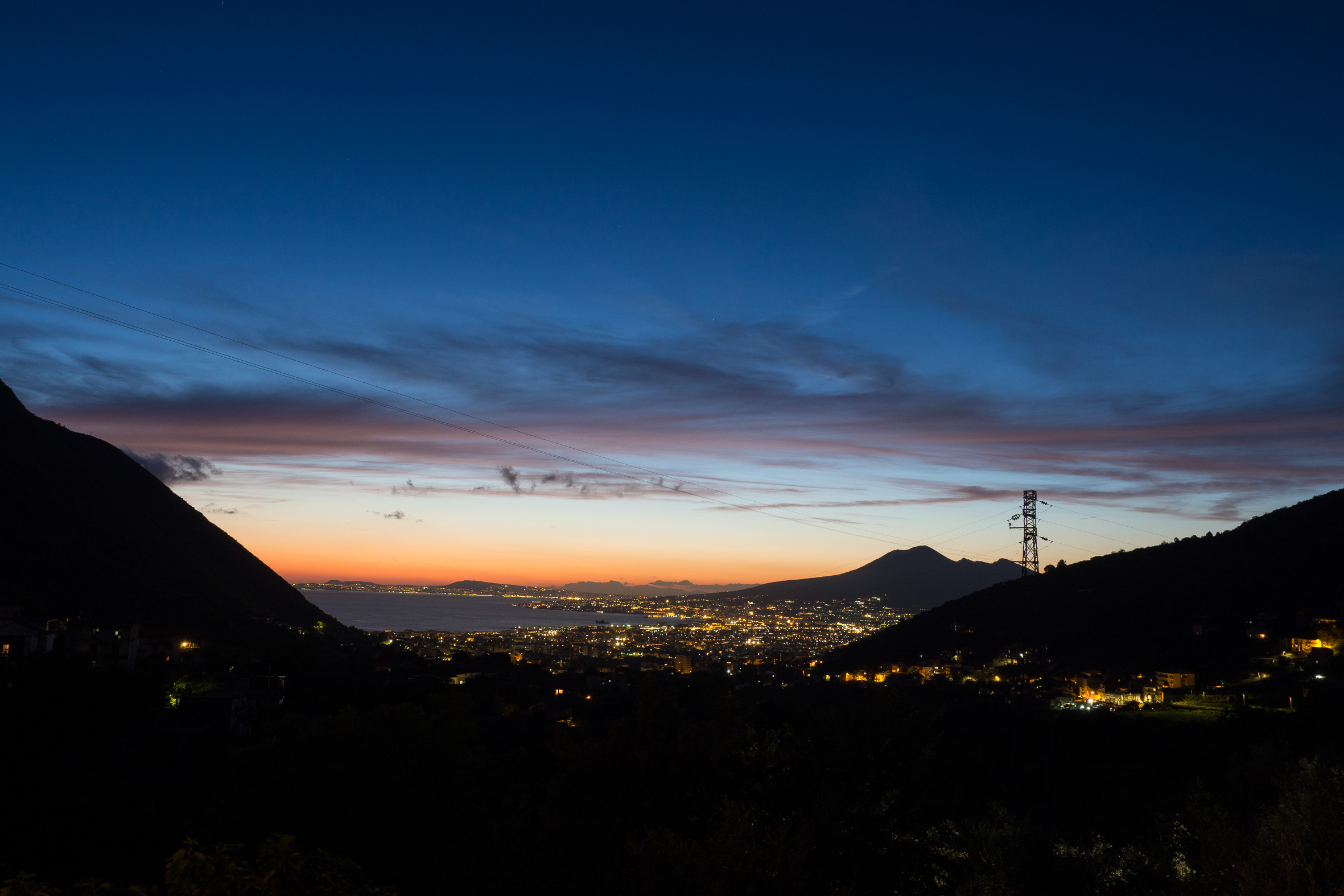 costiera amalfitana di sera