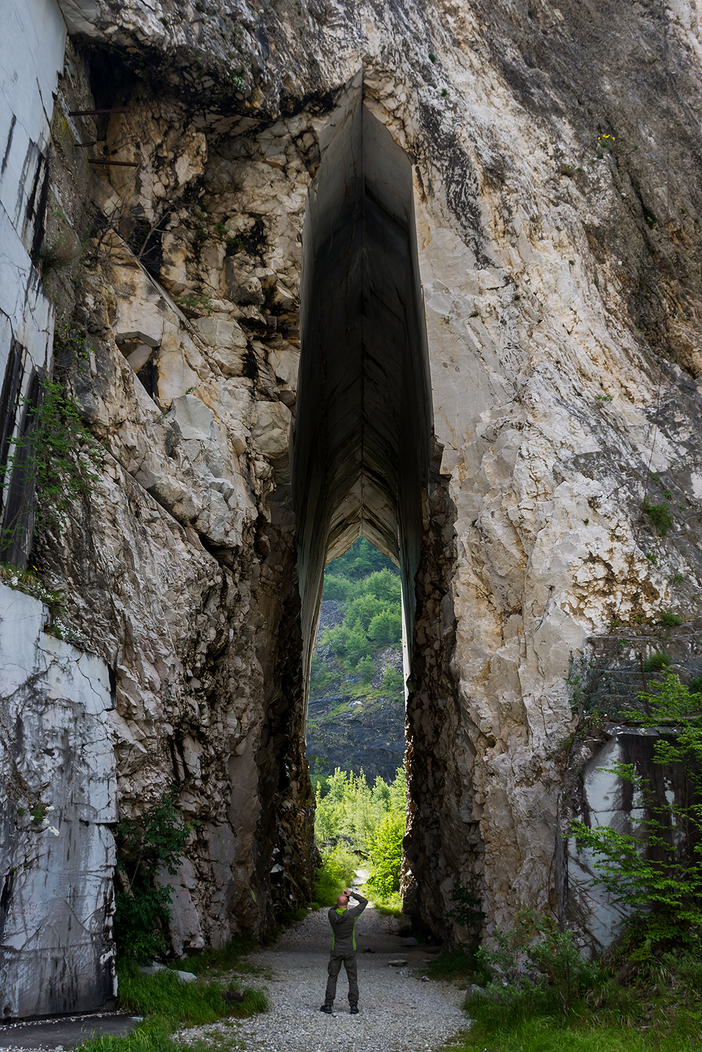 Fotografando una cava abbandonata