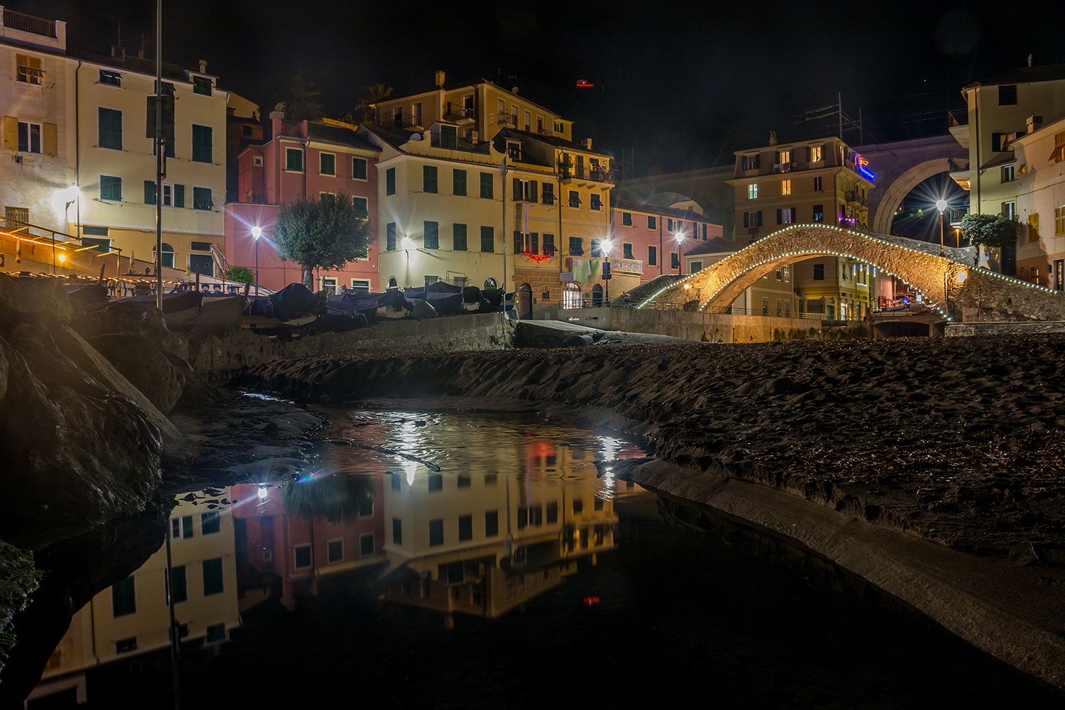 The bridge and the reflection