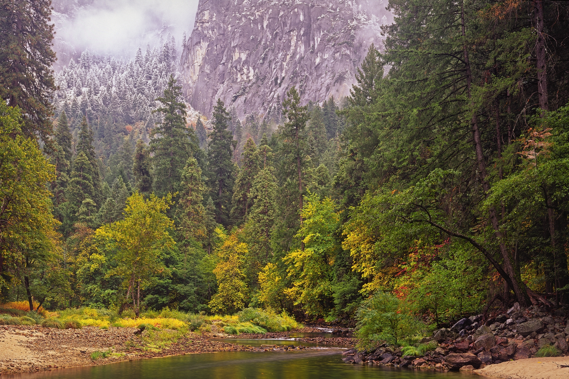 First Snow in Yosemite Valley