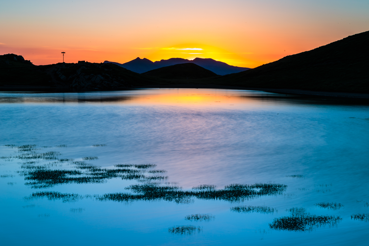 Between day and evening: Lake Scaffaiolo