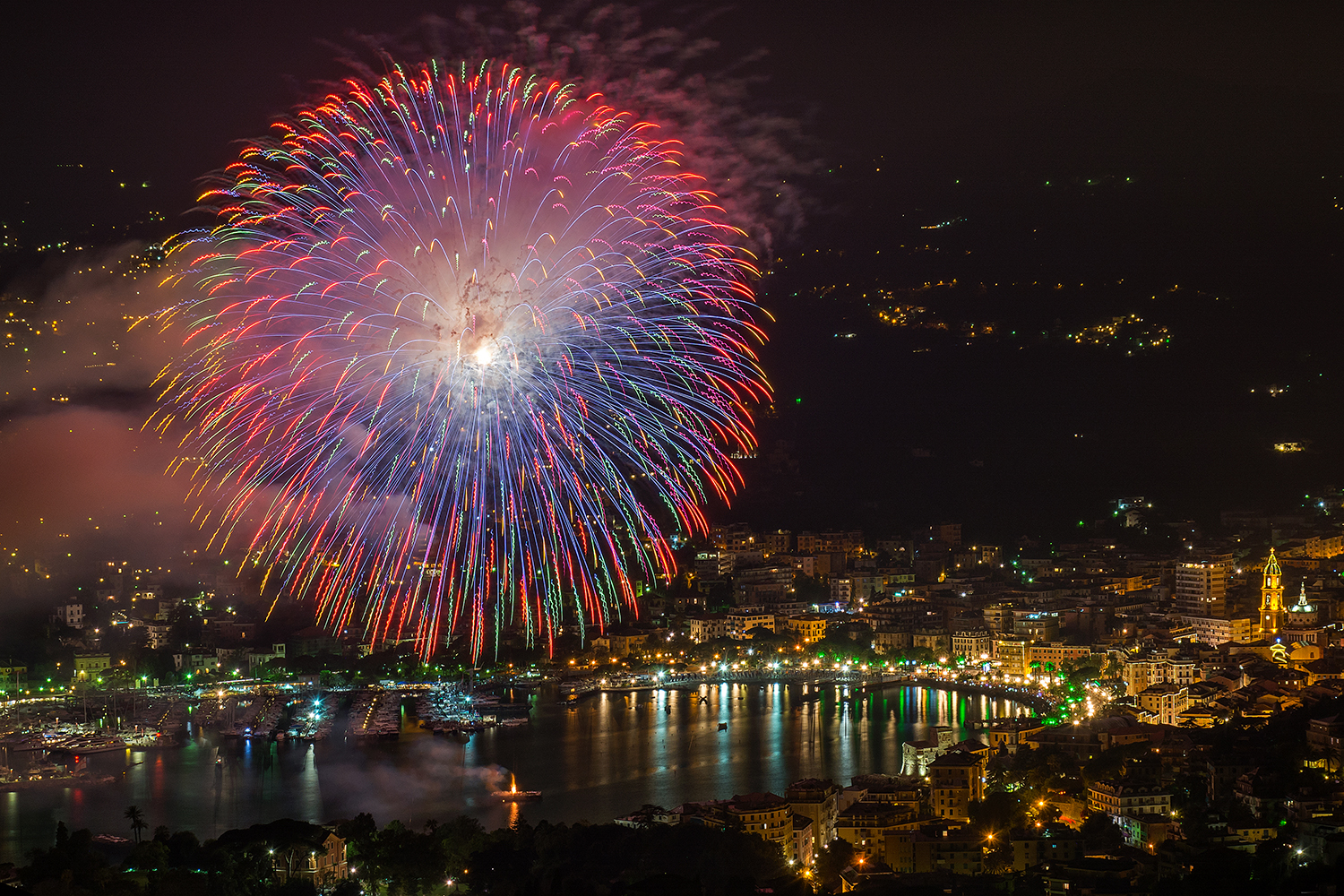 A sphere of light above Rapallo
