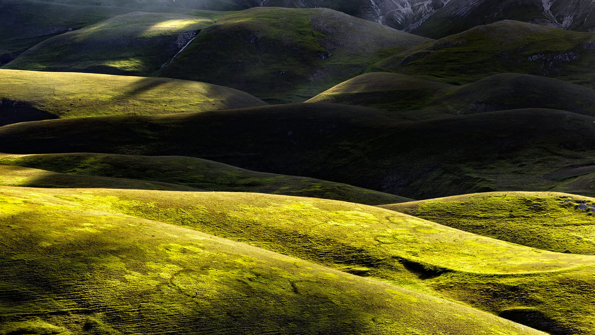 Sunset on the Sibillini Mountains