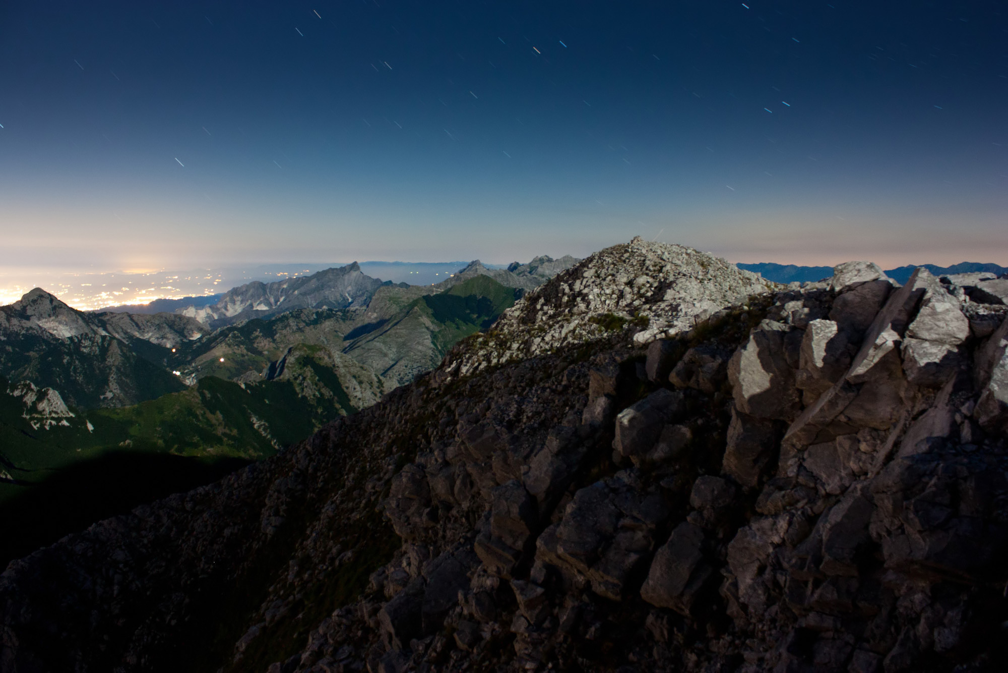 Notturna dalla Pania della Croce