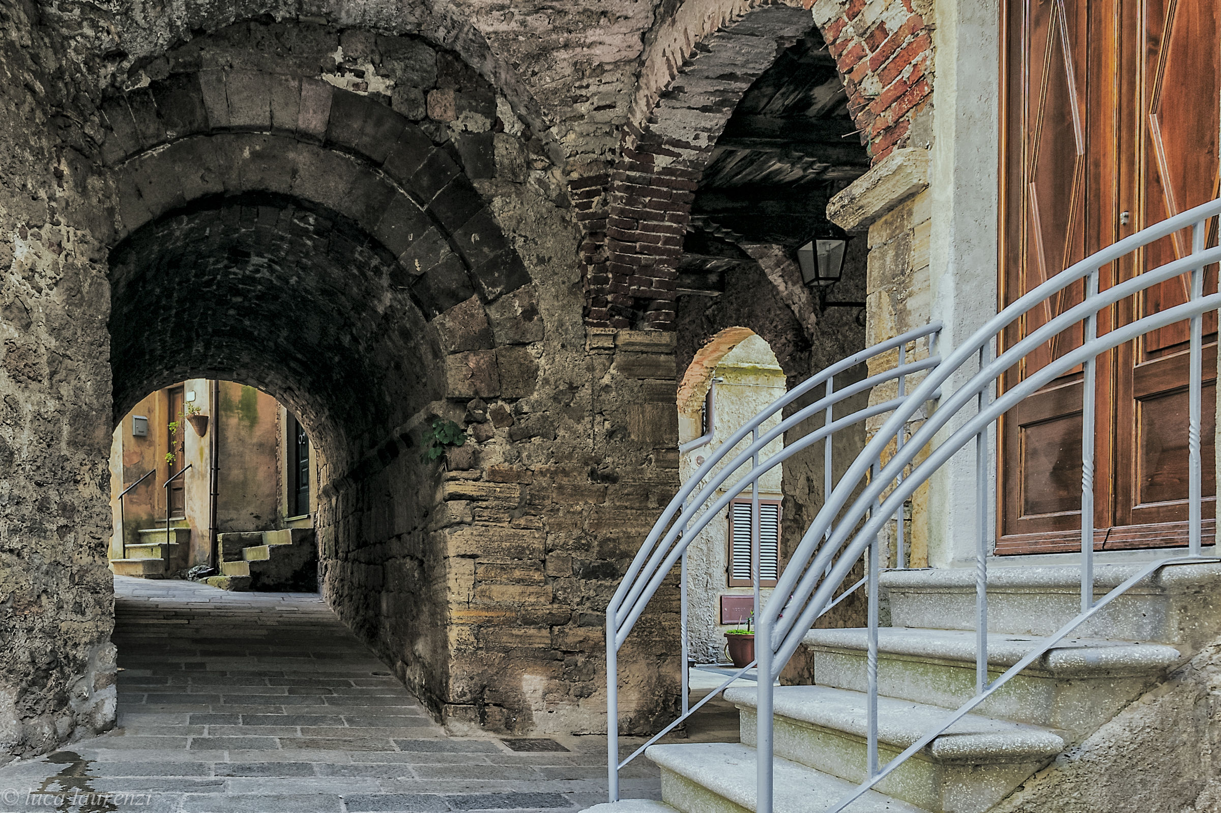 Junction in the village of Capalbio