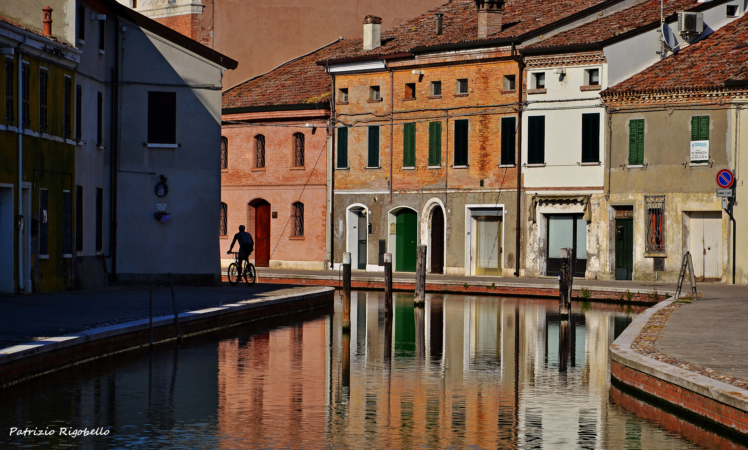 Cyclist in Comacchio