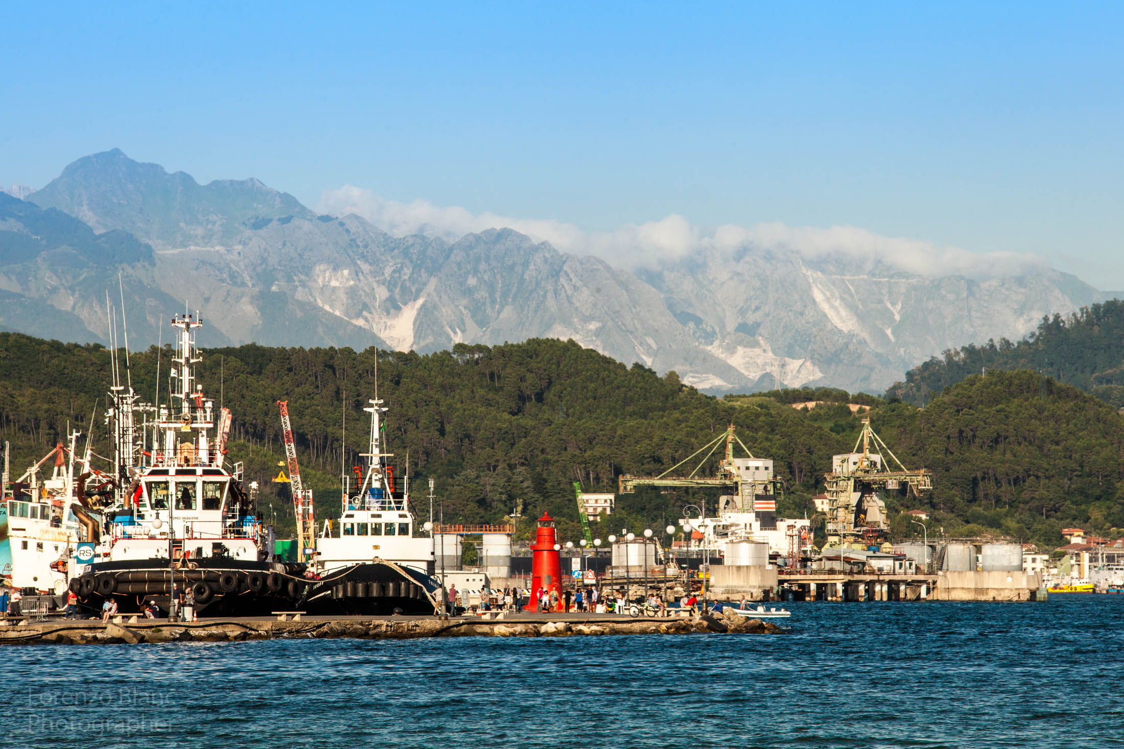 Commercial harbor La Spezia