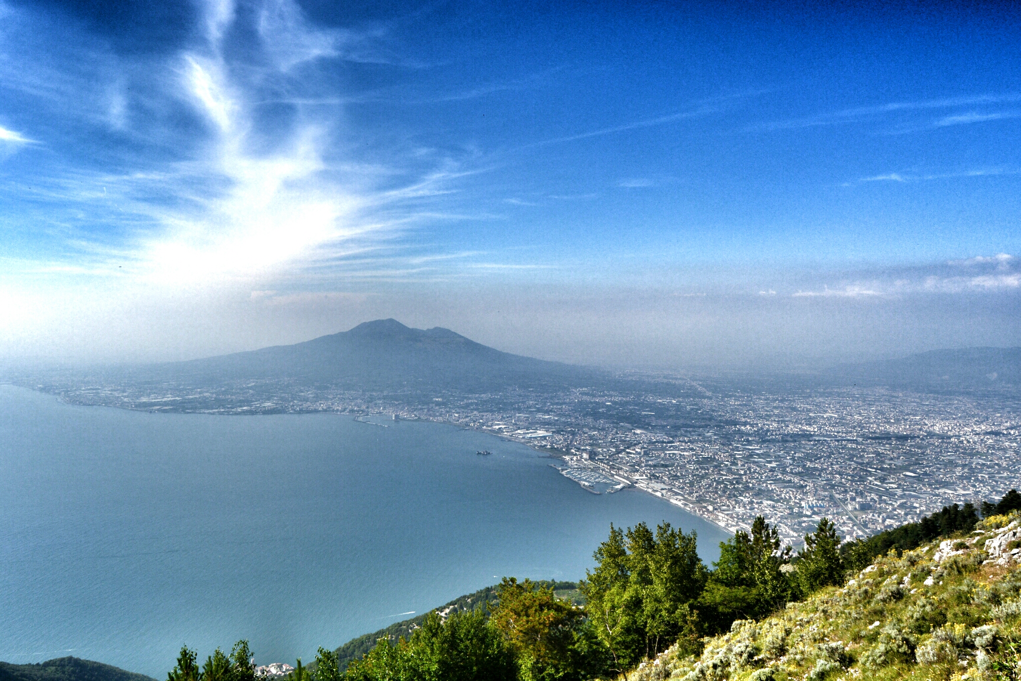 Vesuvius seen from Monte Faito