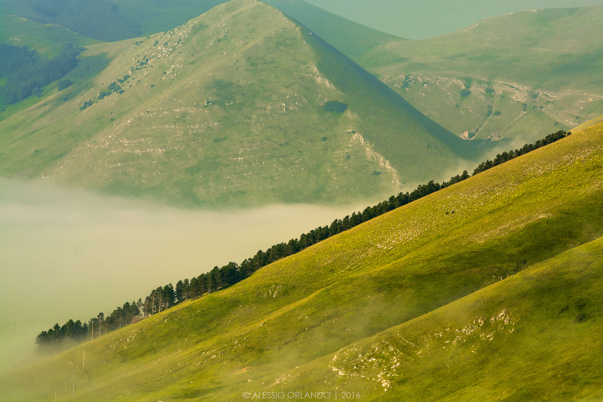 Nebbia sui Sibillini