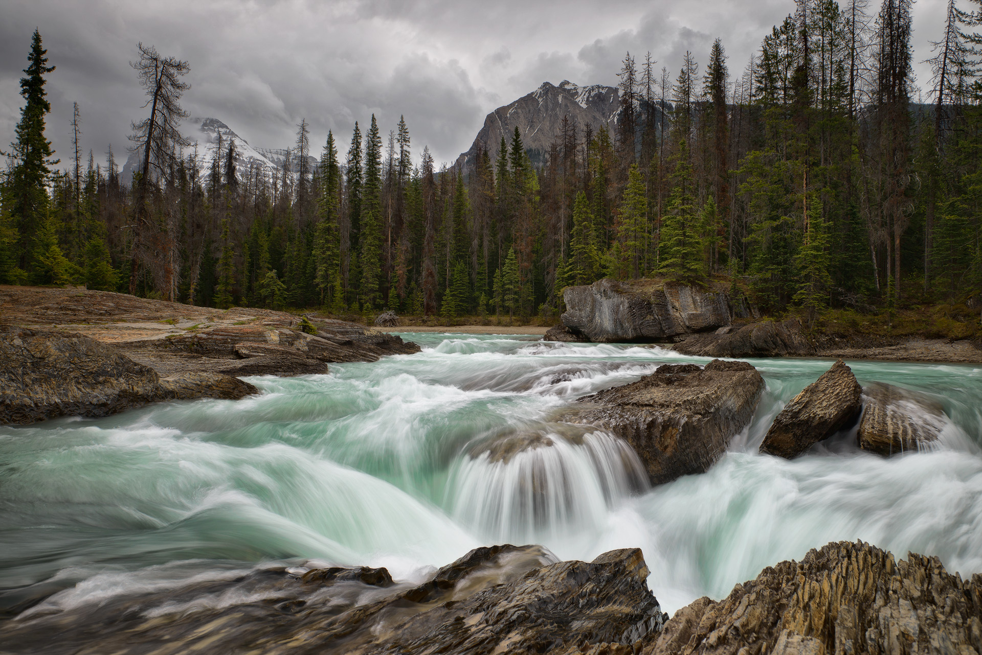 athabasca falls, jasper, ab, 3 RAW manual blend