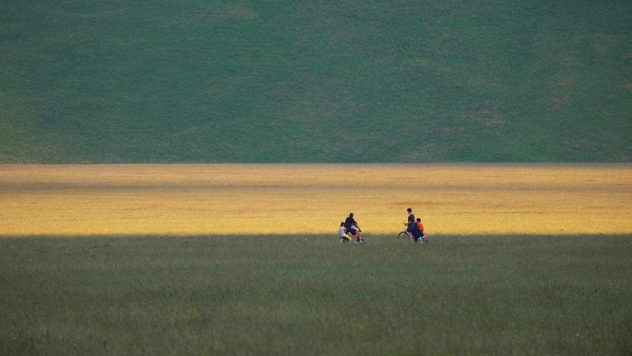 bike on the big ground