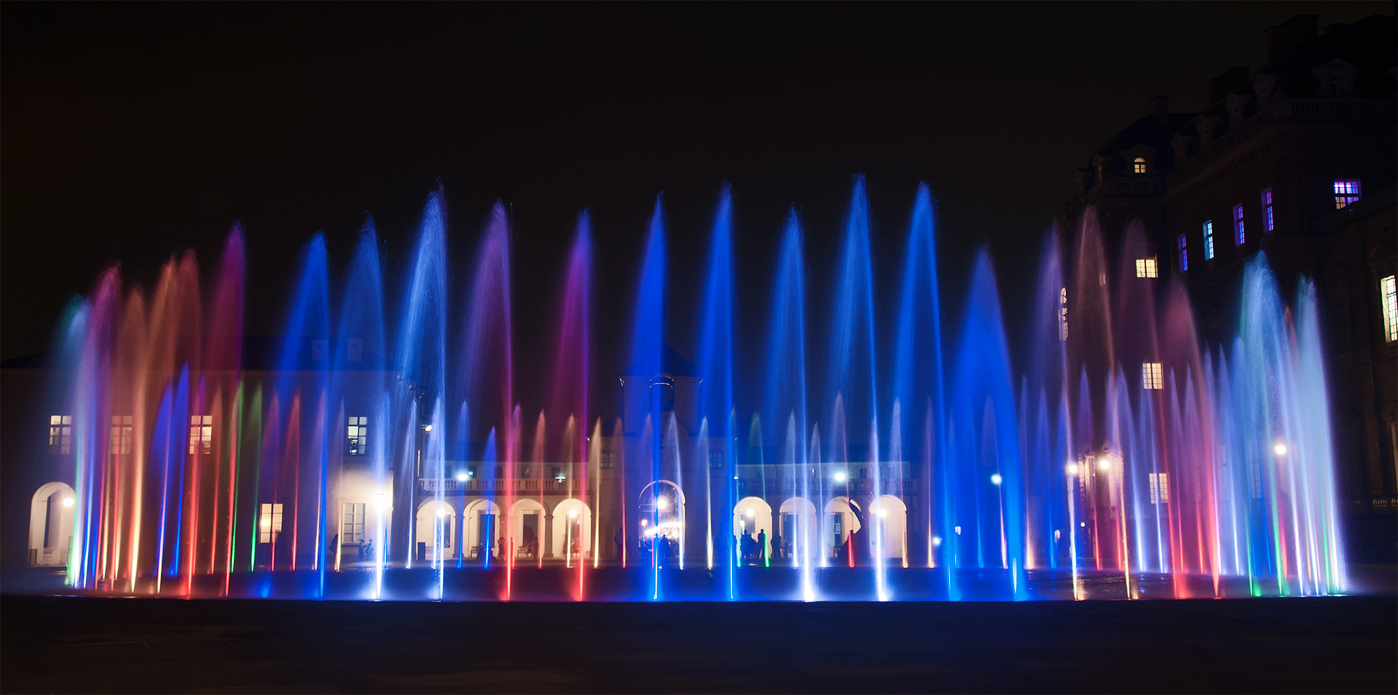 Fountains to the bright Reggi of venaria