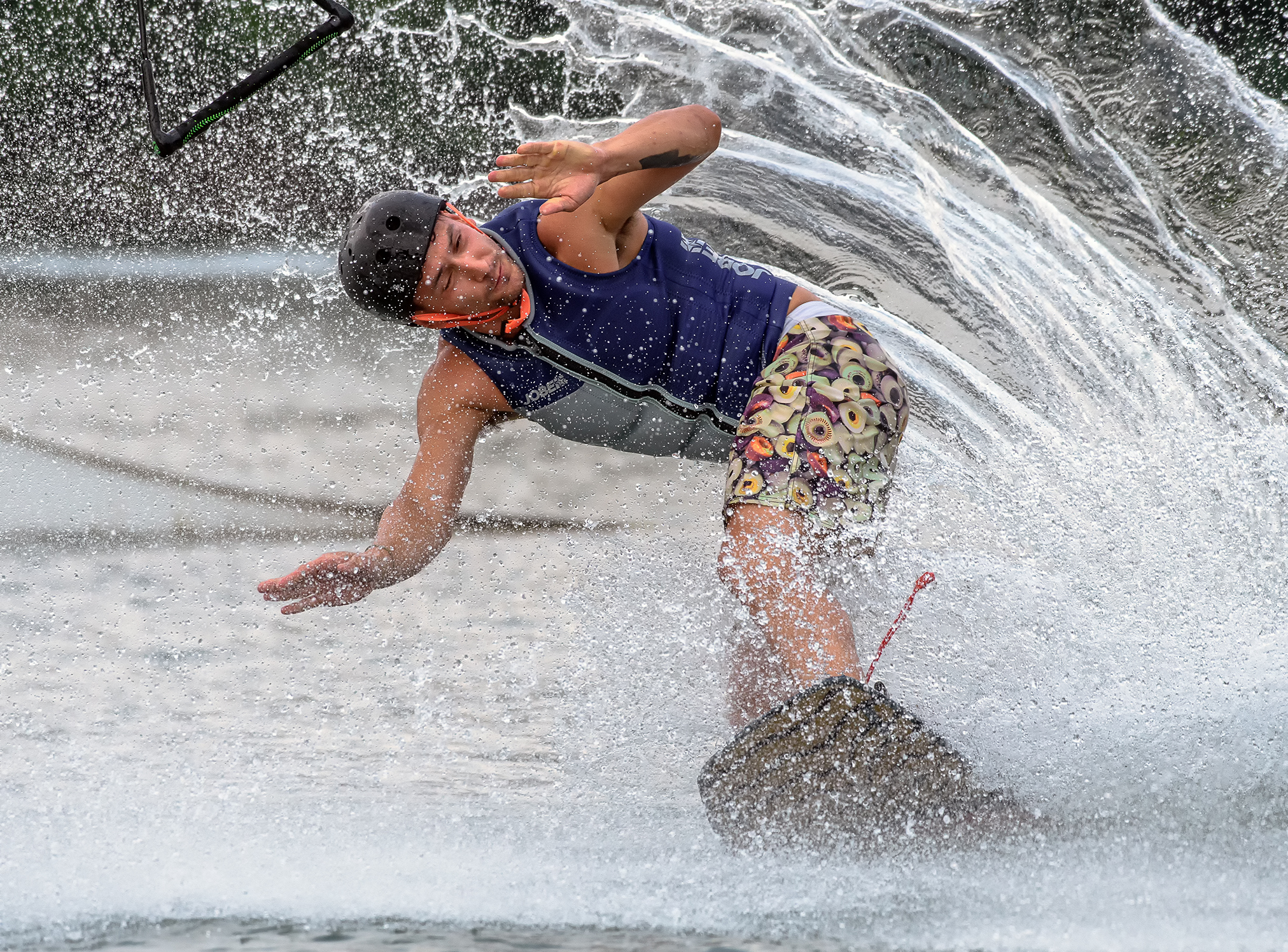 Wakeboarding at the Turin workshop wakepark