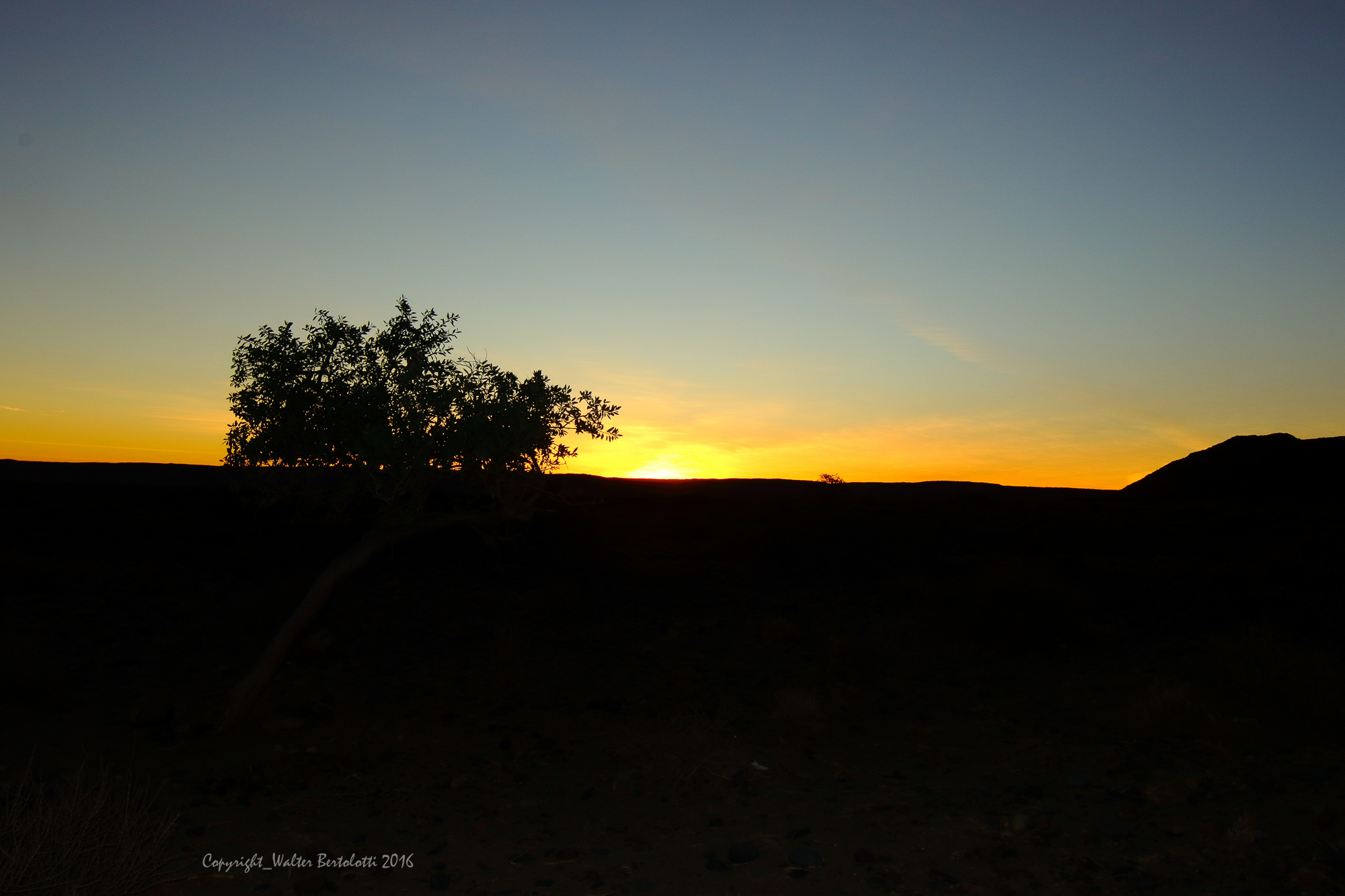 Sesriem Canyon walking into the sunset