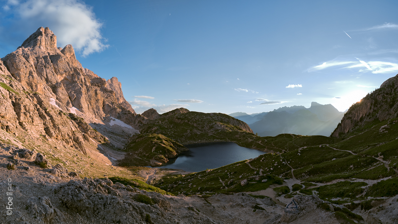 Sunset in 16/9 on Coldai