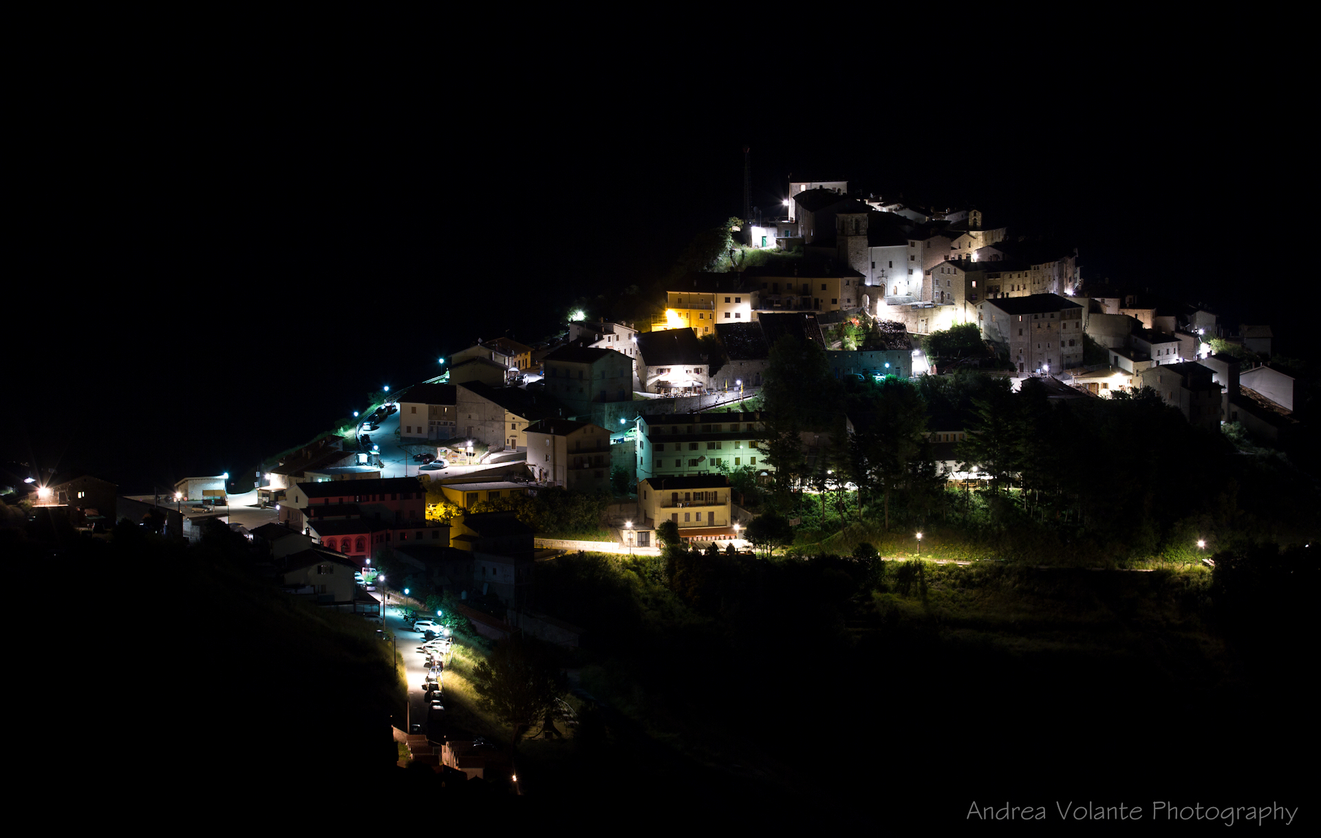Castelluccio ..citylight in a summer night.