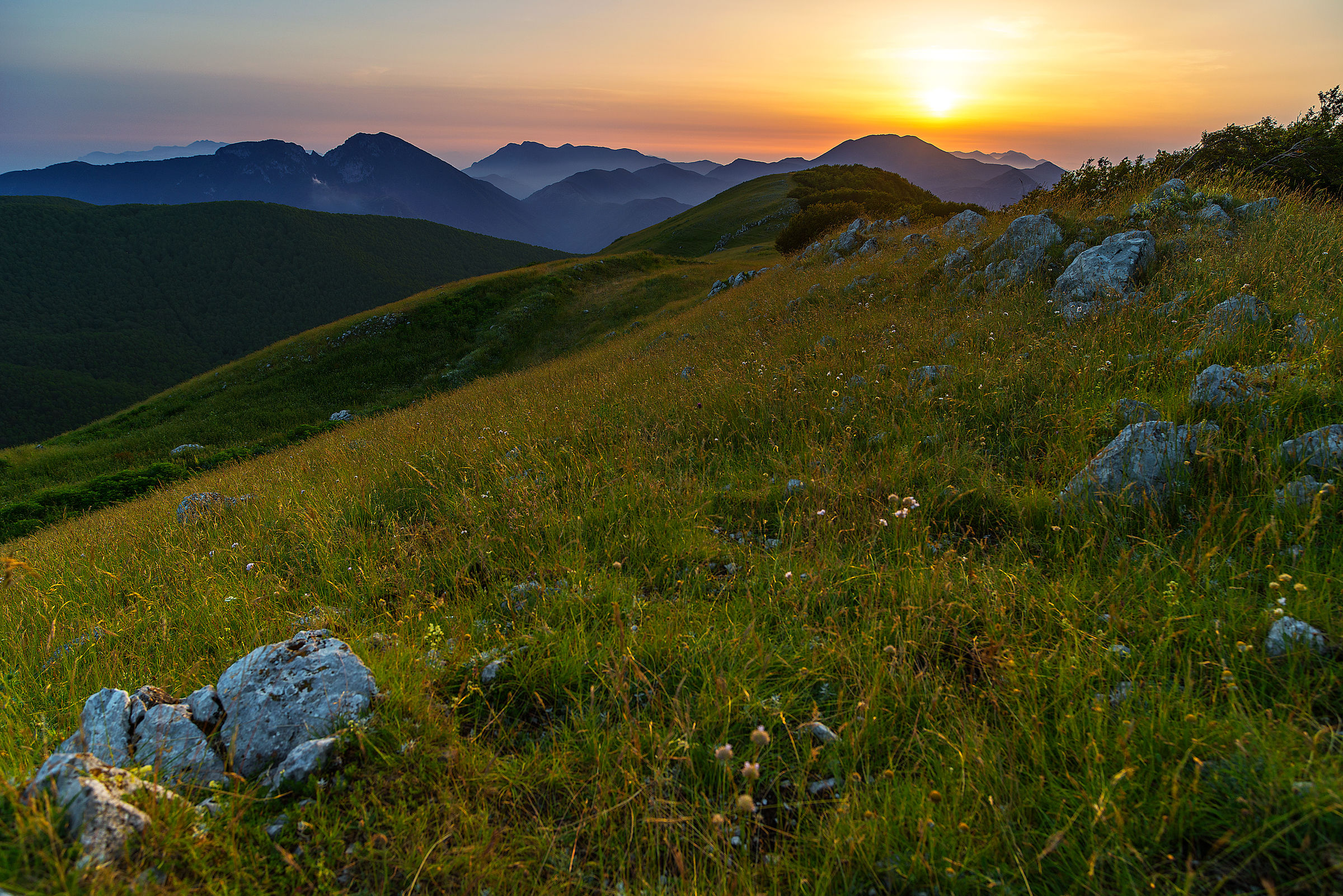 Tramonto sul Monte Raiamagra