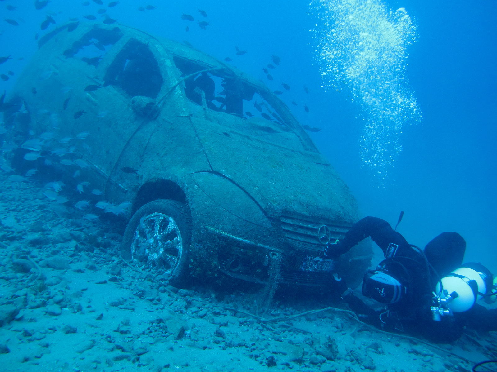 The water is in place