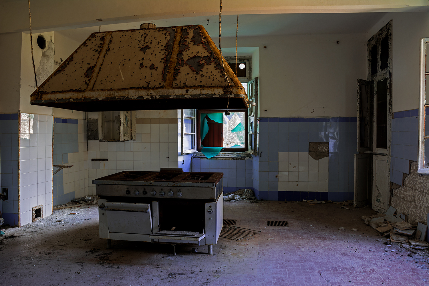 The kitchen with the hood