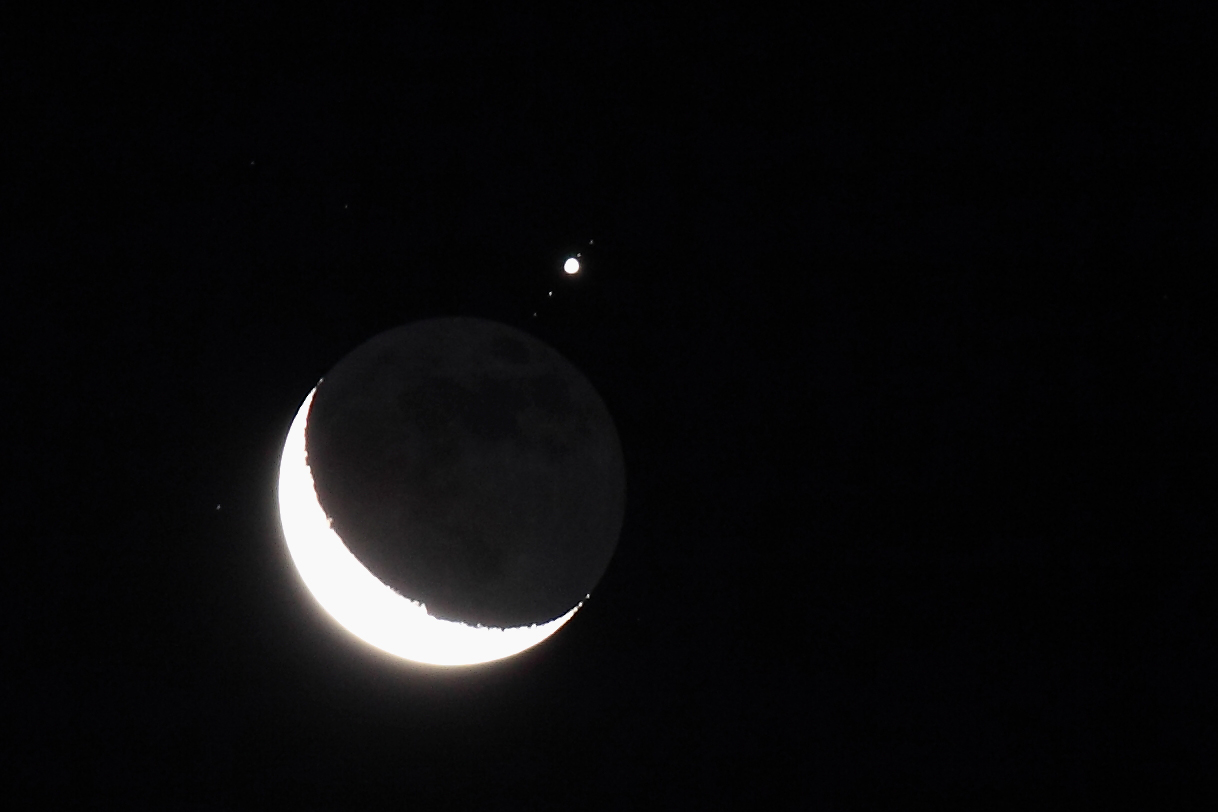 Moon and Jupiter