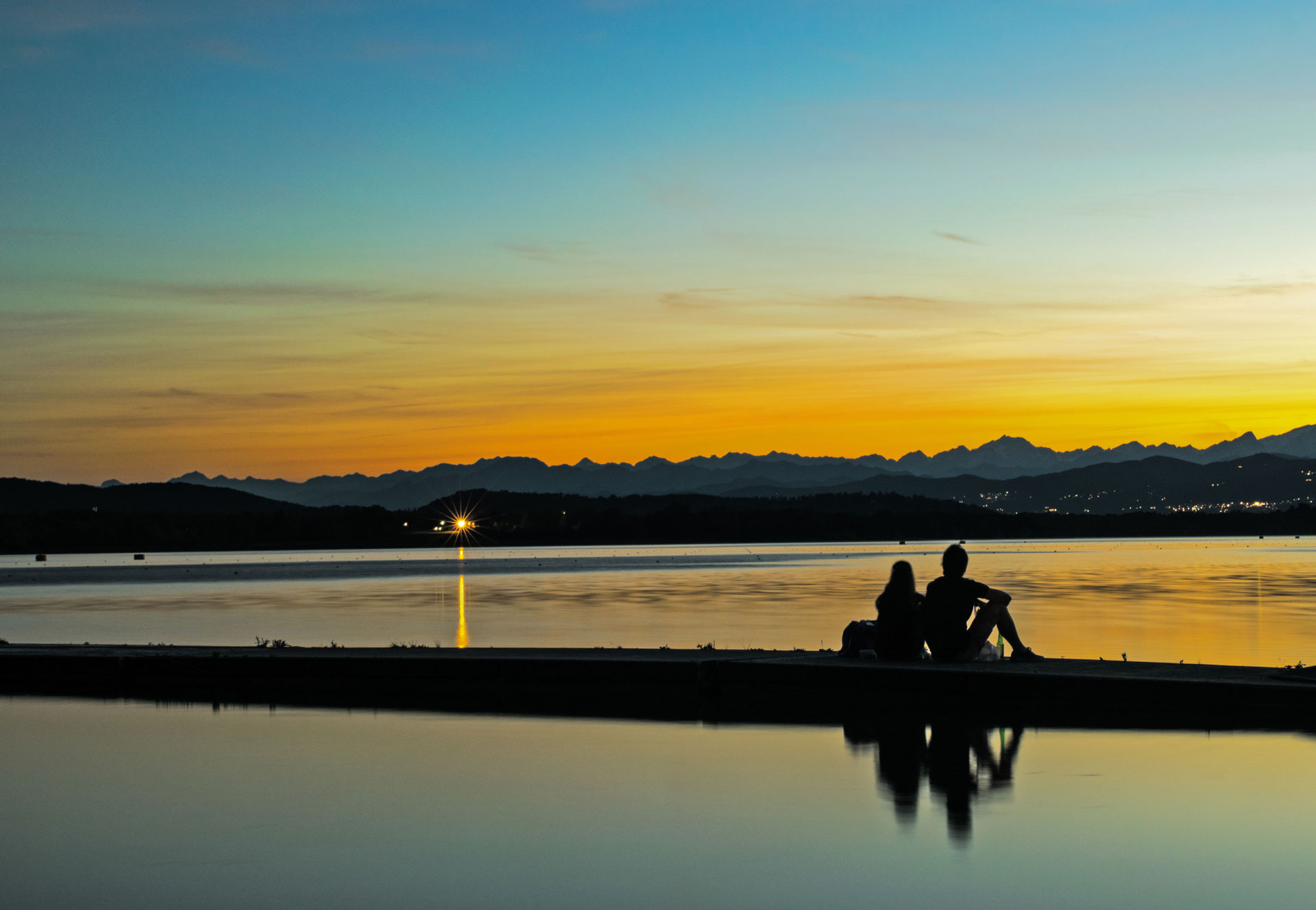 Couple at sunset