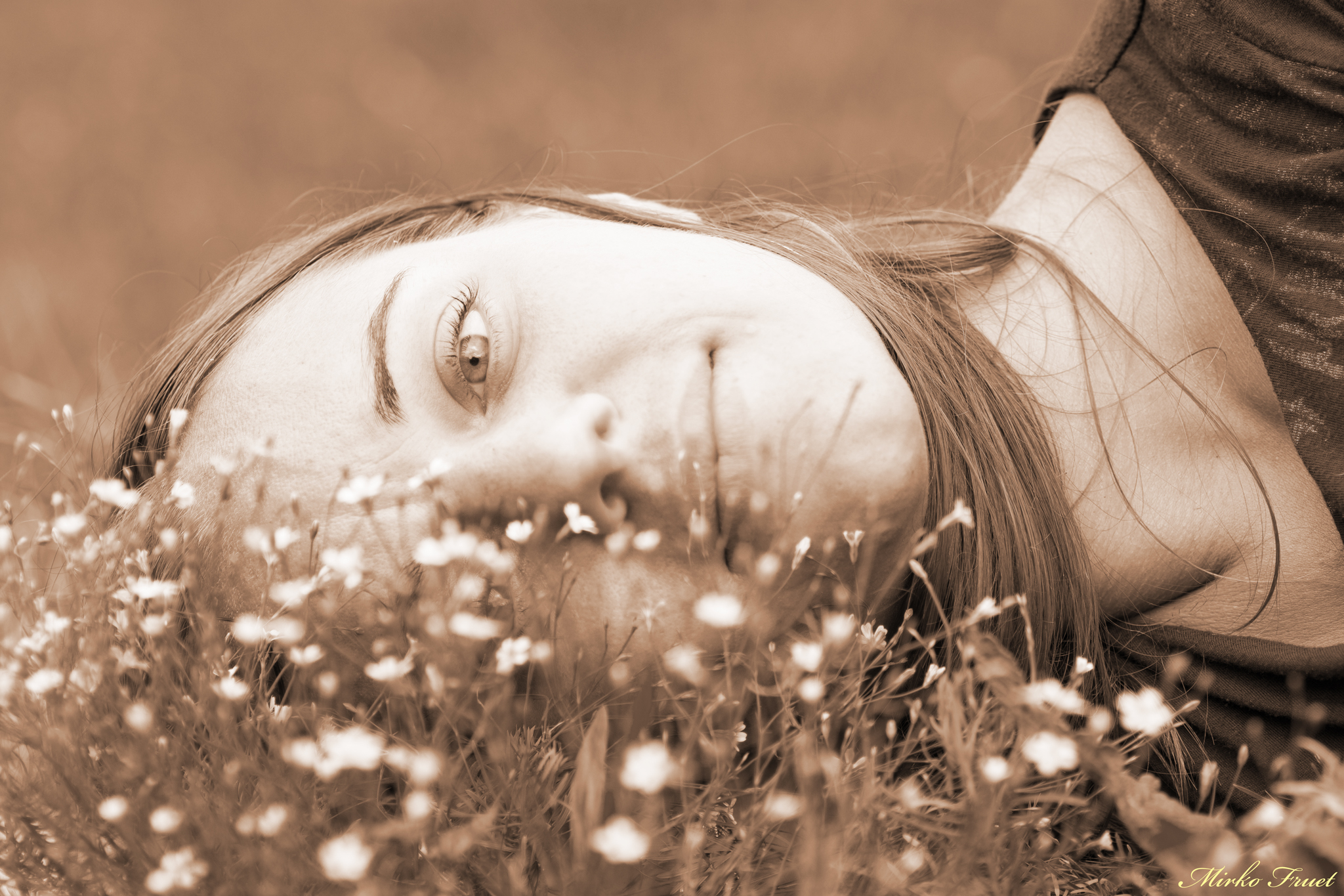 Relax in the flowers