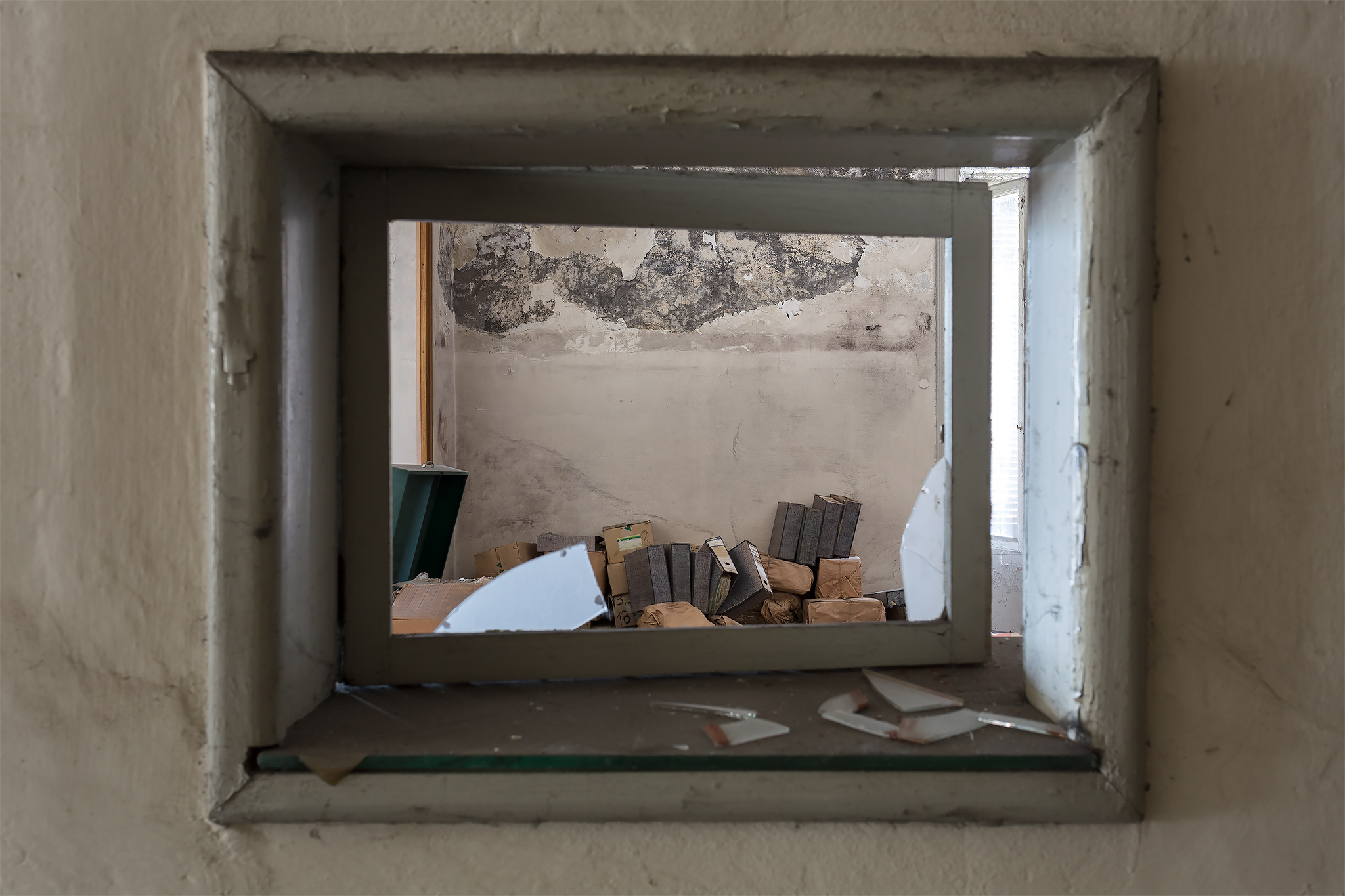 Through a broken window