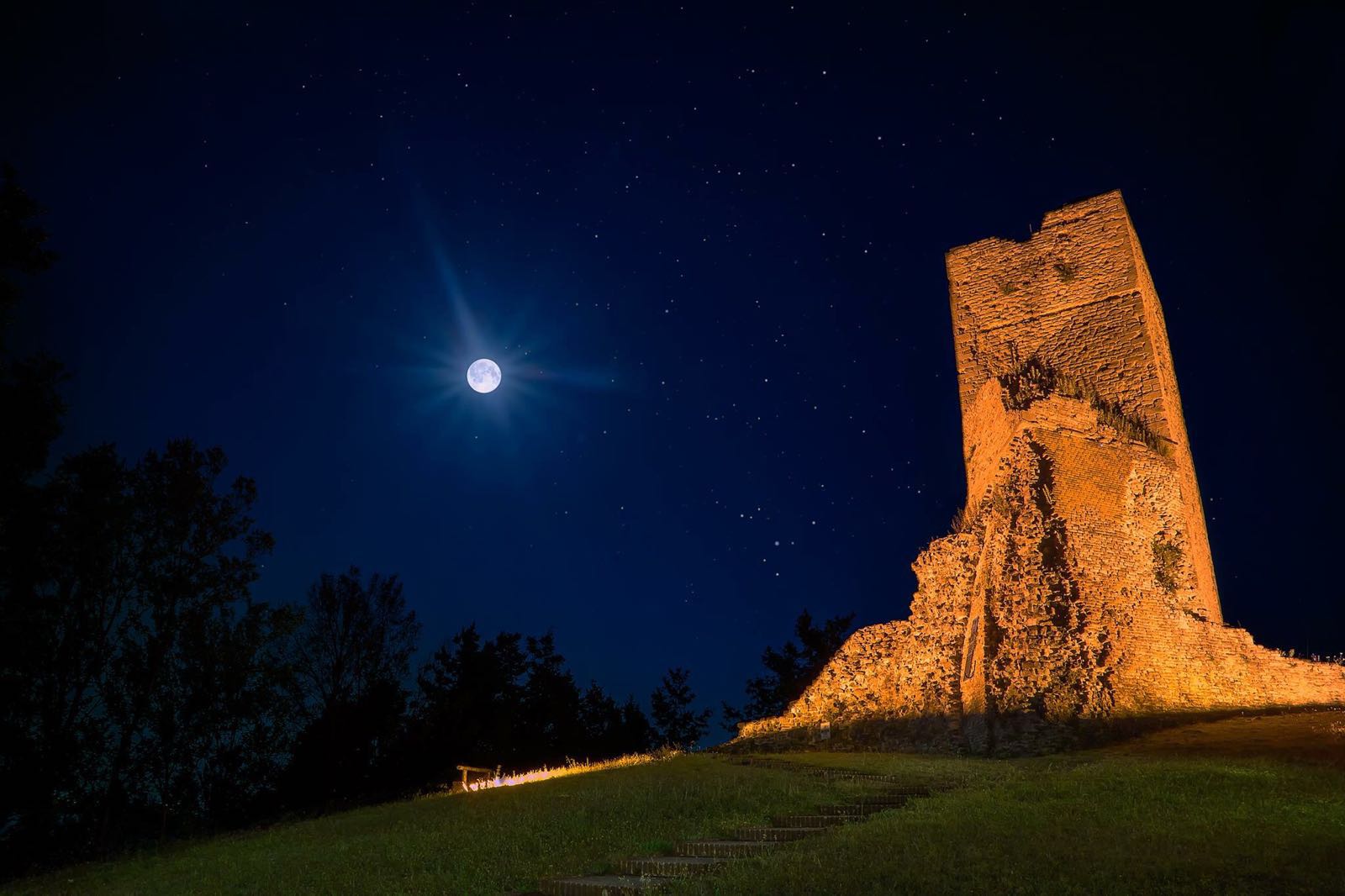 Luna piena a Monte Battaglia