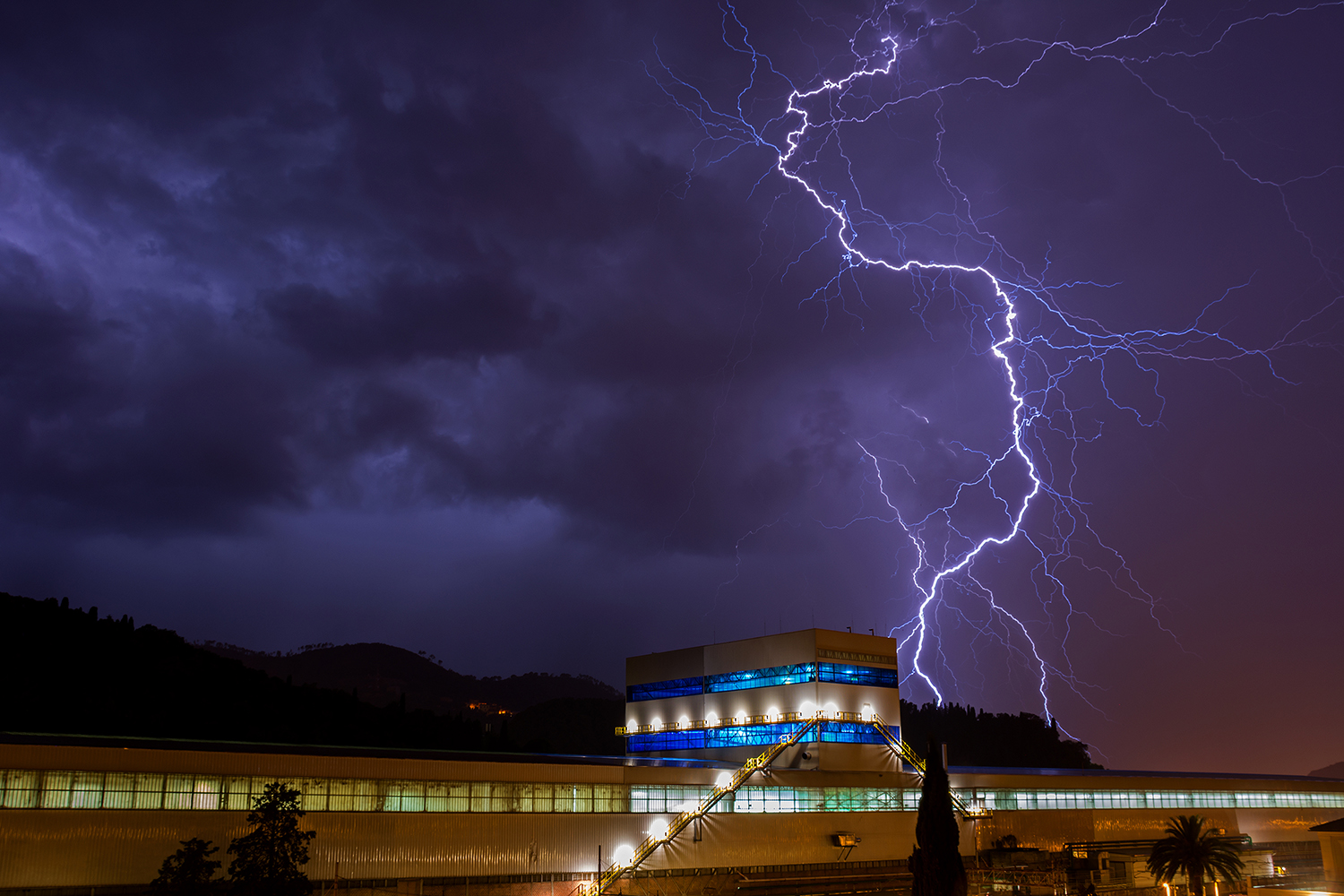 An evening of lightning