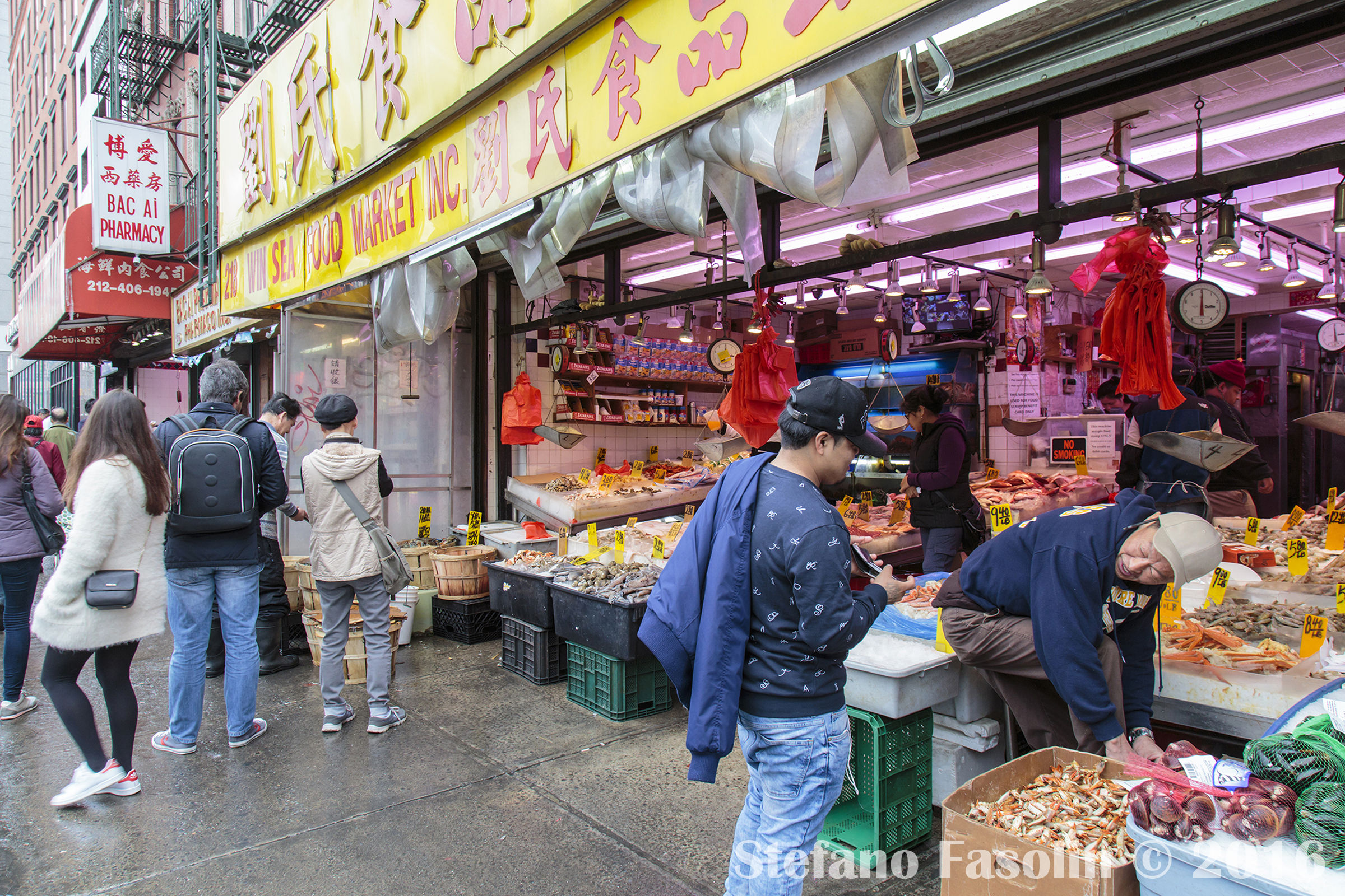 La vendita del pesce a Chinatown
