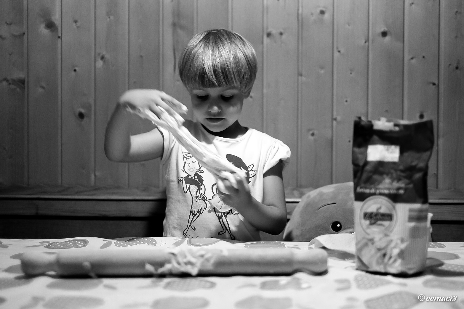 Elisa in the kitchen ...